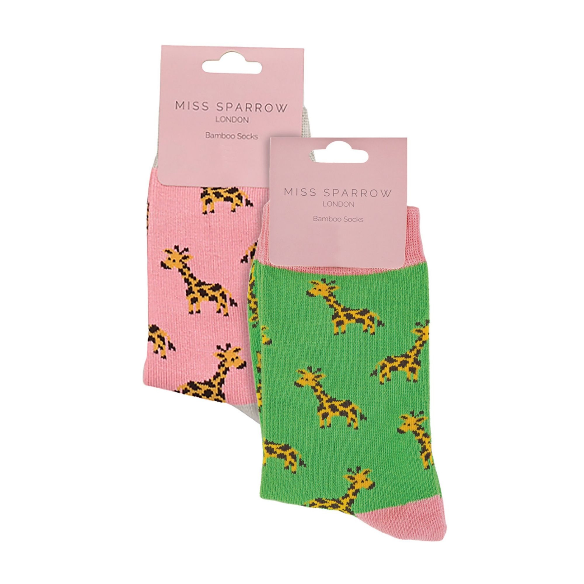 2 Pack Girls Animal Pattern Soft Breathable Bamboo Socks - Picture 35 of 45