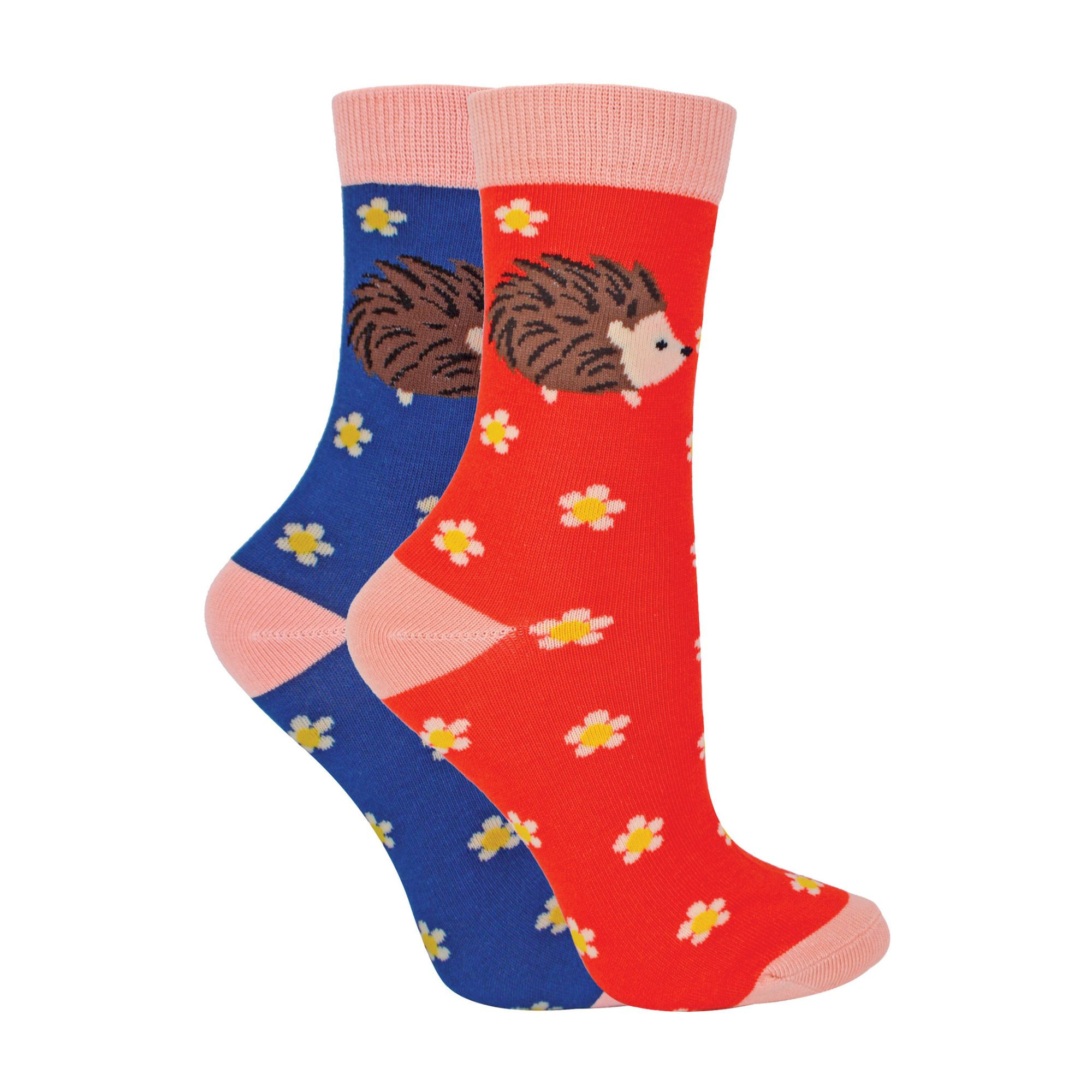 2 Pack Girls Animal Pattern Soft Breathable Bamboo Socks - Picture 30 of 45