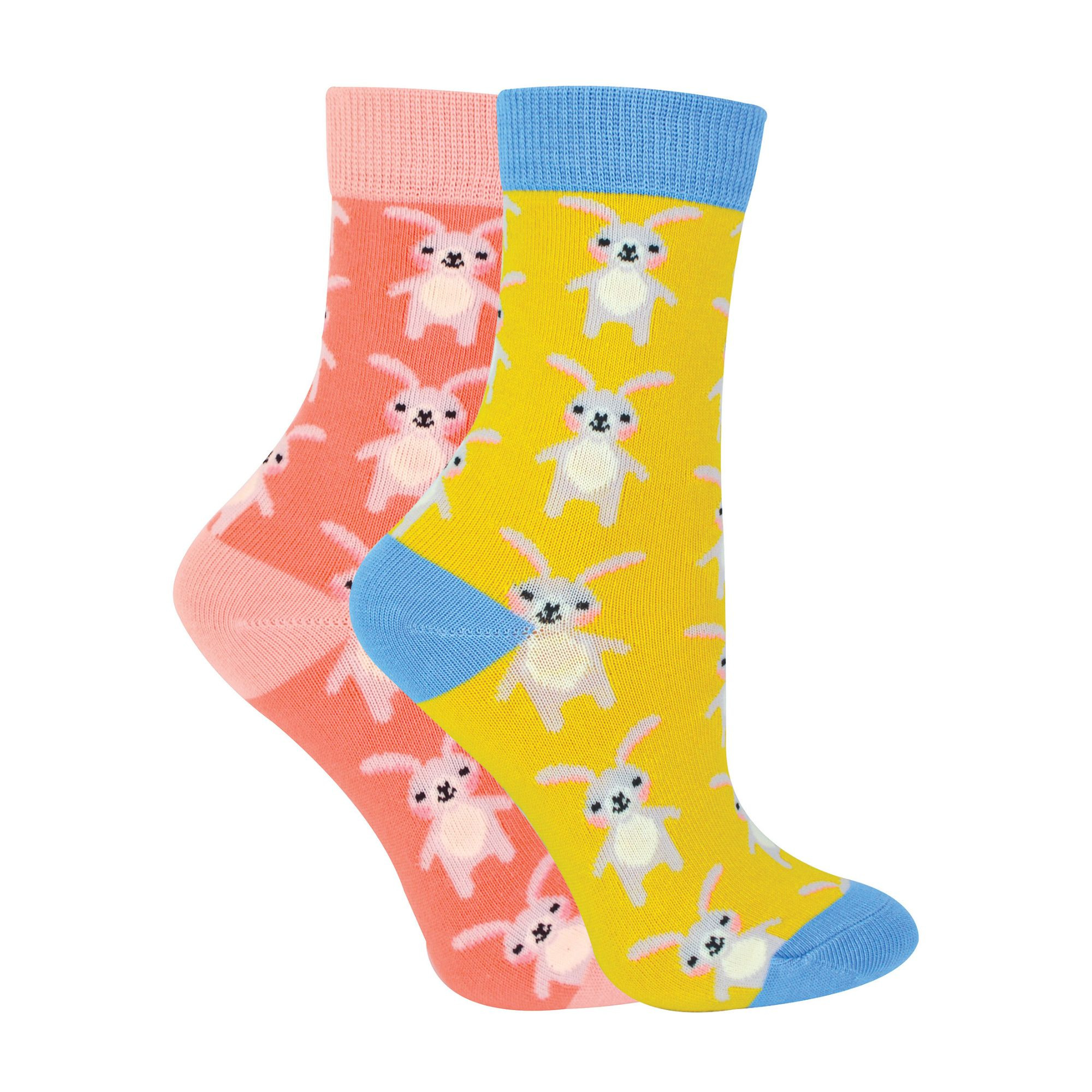 2 Pack Girls Animal Pattern Soft Breathable Bamboo Socks - Picture 18 of 45