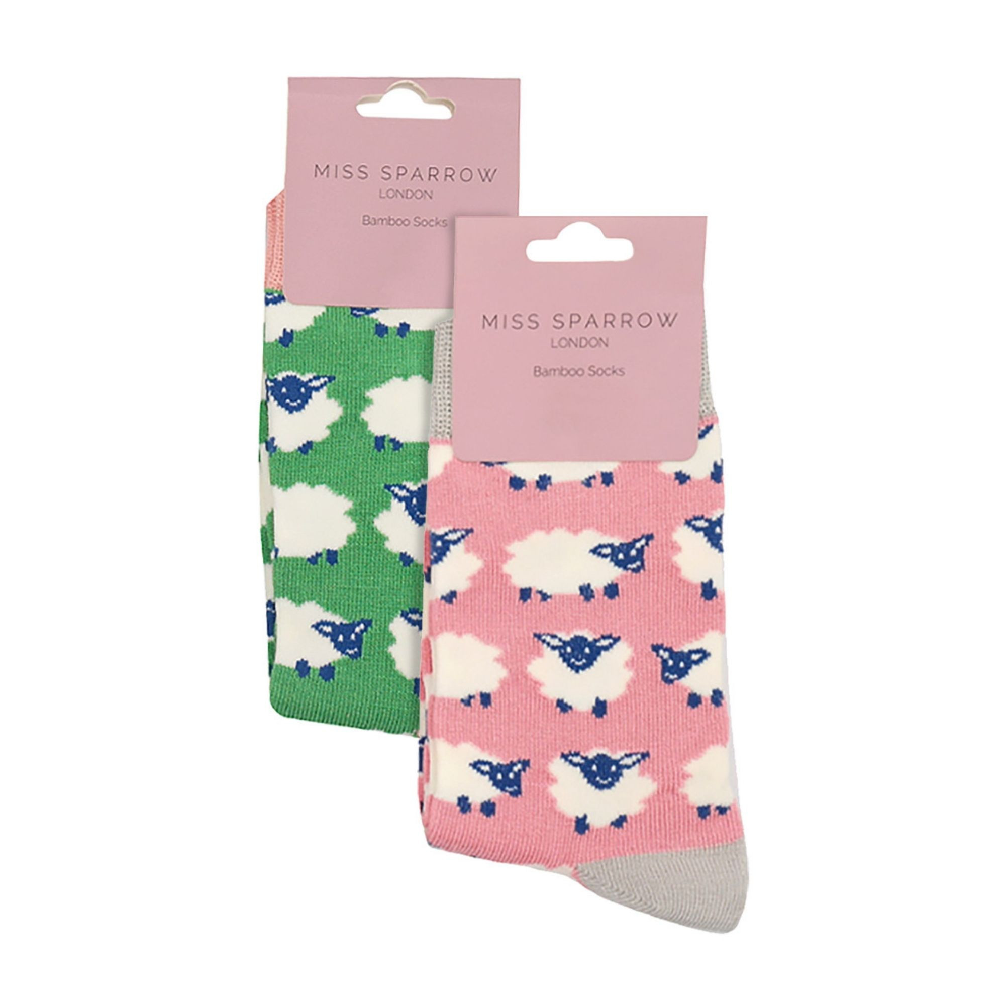 2 Pack Girls Animal Pattern Soft Breathable Bamboo Socks - Picture 11 of 45