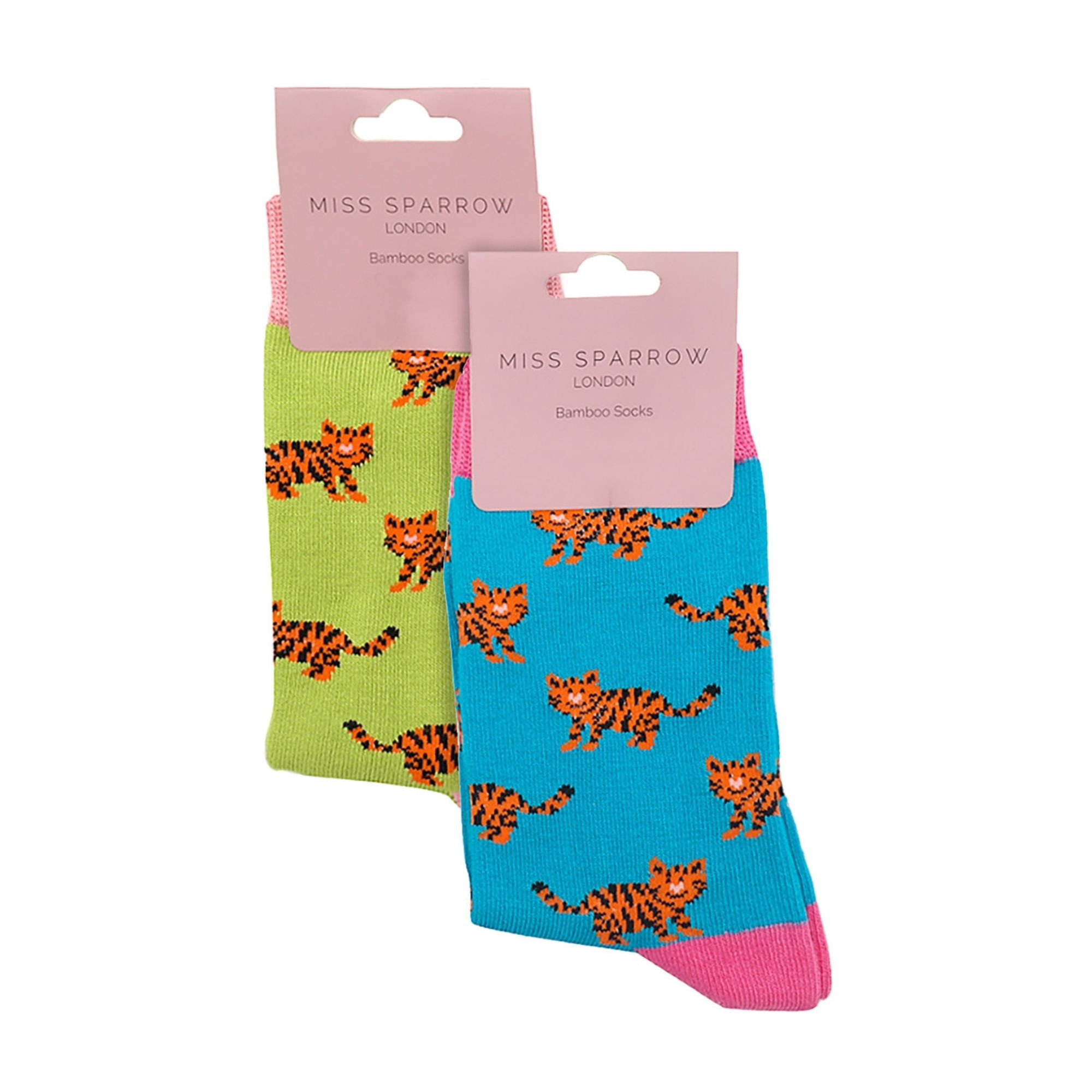 2 Pack Girls Animal Pattern Soft Breathable Bamboo Socks - Picture 7 of 45
