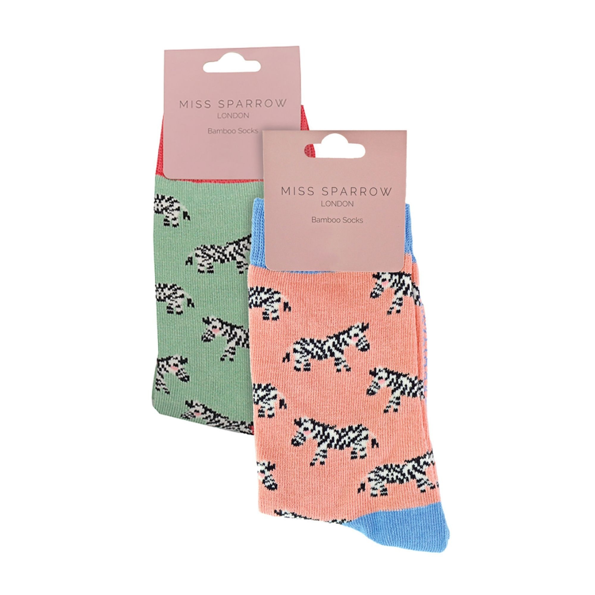2 Pack Girls Animal Pattern Soft Breathable Bamboo Socks - Picture 3 of 45