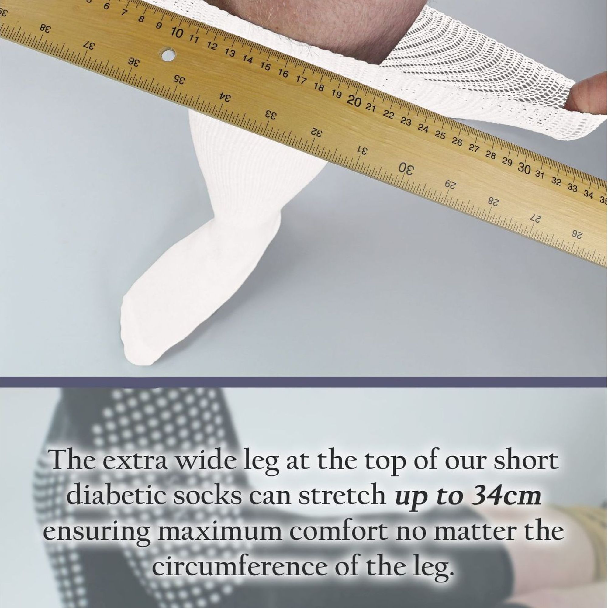 4 Pack Long Diabetic Socks With Grips | Dr.Socks | Knee High Non Slip Socks - Picture 11 of 11