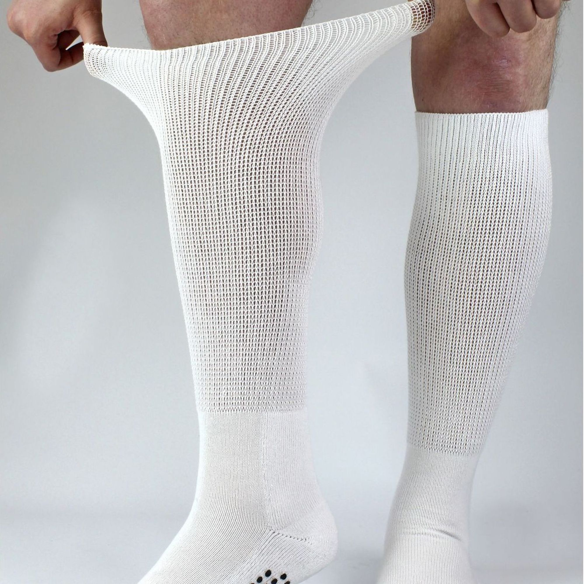 4 Pack Long Diabetic Socks With Grips | Dr.Socks | Knee High Non Slip Socks - Picture 8 of 11