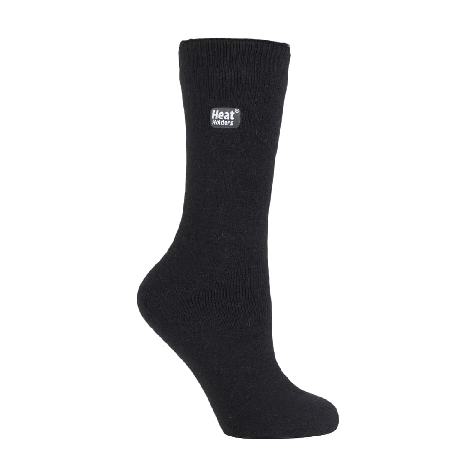 Ladies Lite Thin Winter Plain Colour Thermal Socks