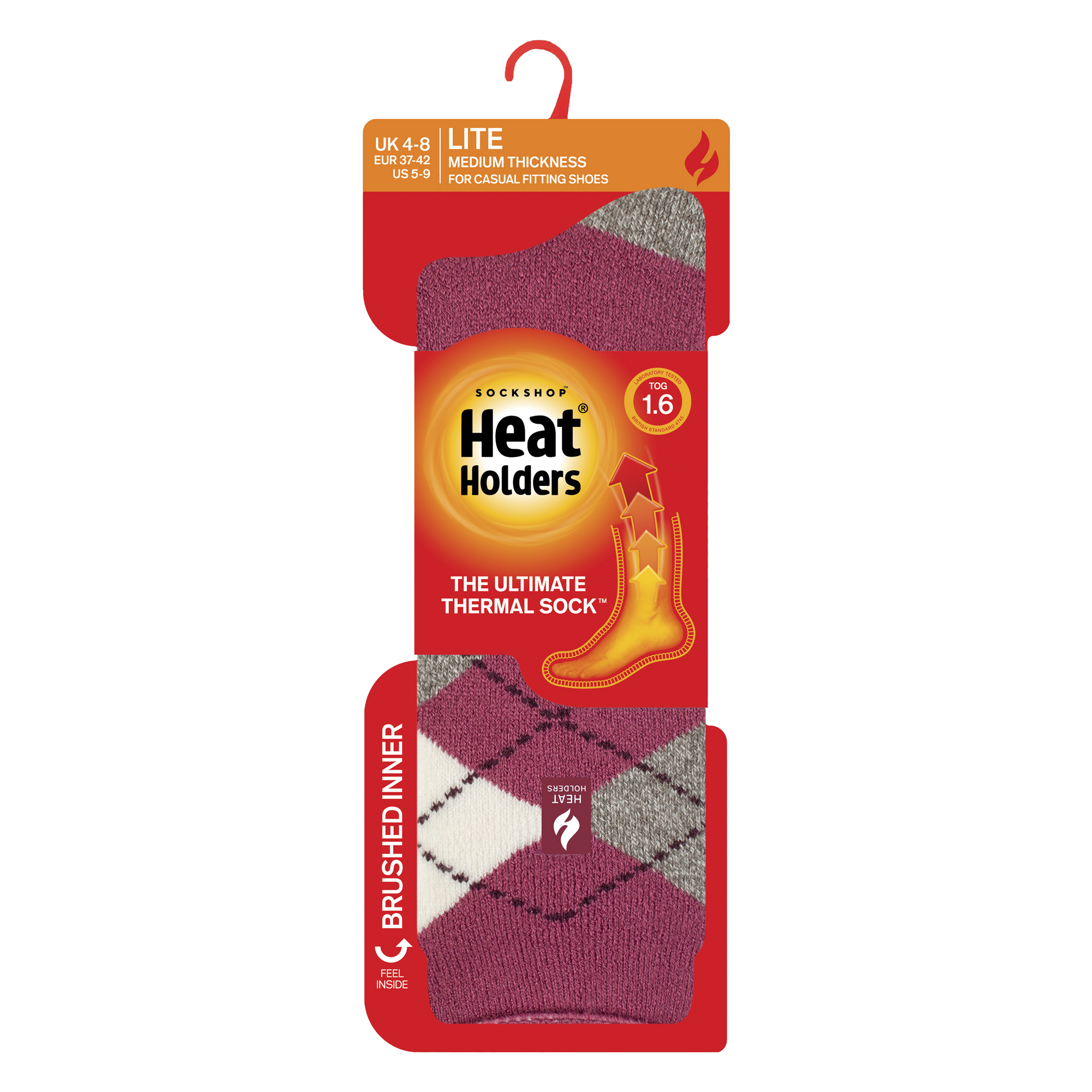Ladies Thermal Lite Patterned Socks