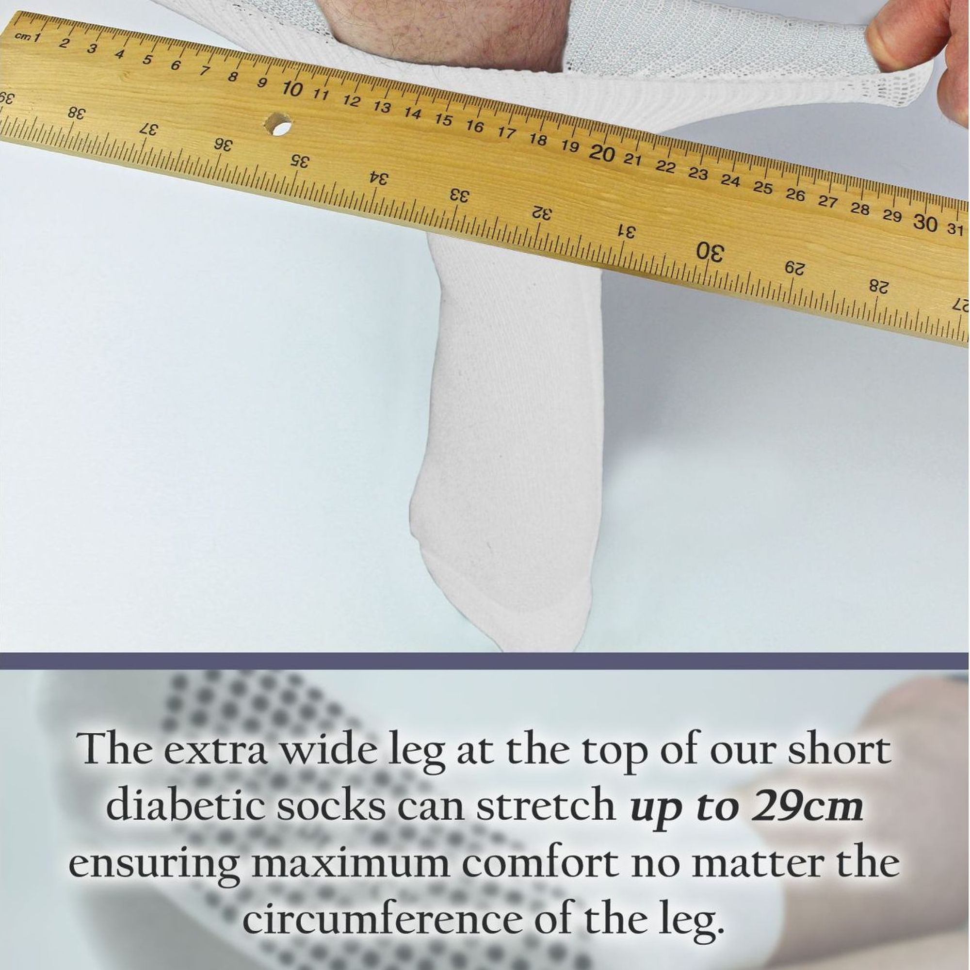 4 Pack Non Slip Diabetic Ankle Socks | Dr.Socks | Wide Bamboo Socks With Grips - Picture 11 of 11