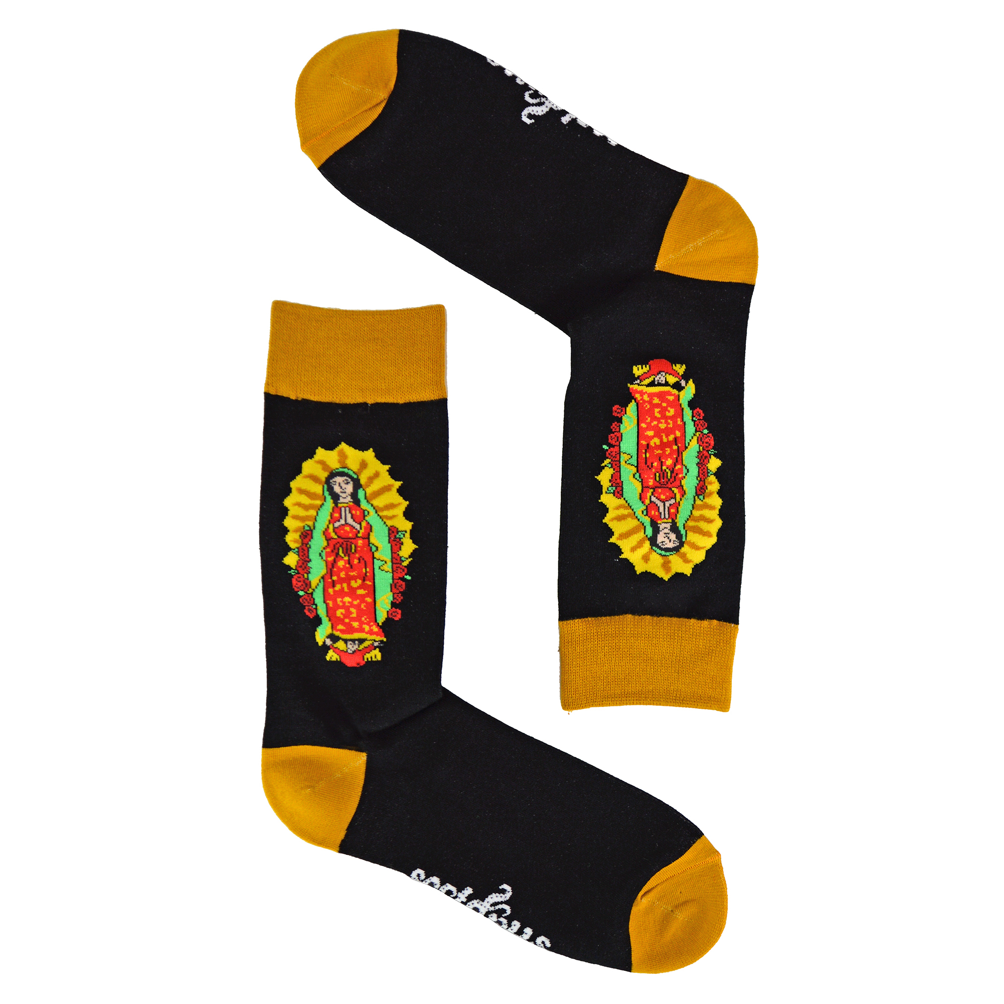 Calcetines Mary Guadalupe | Soctopus | Divertidos calcetines de algodón Lady of Guadalupe - Imagen 3 de 3