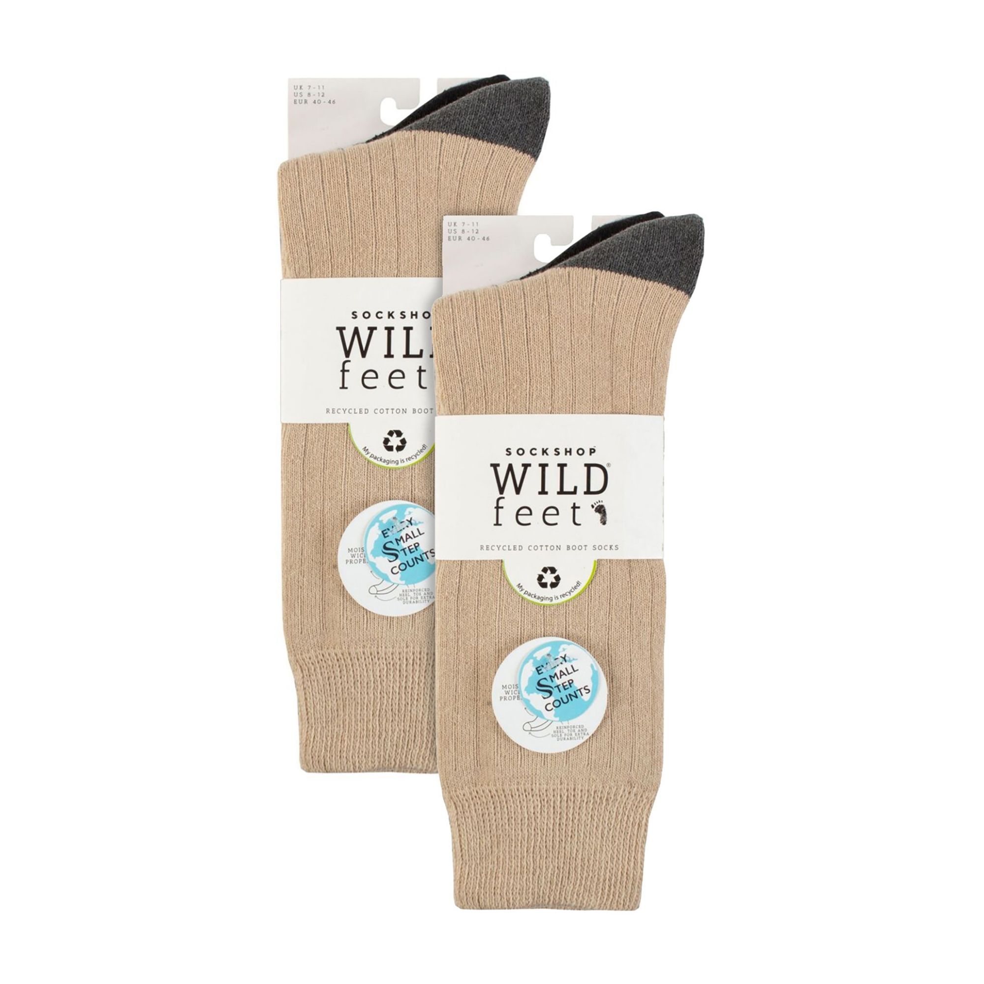 6 Pairs Mens Multipack Outdoor Cotton Boot Socks for Ultimate Hiking Comfort - Picture 3 of 10