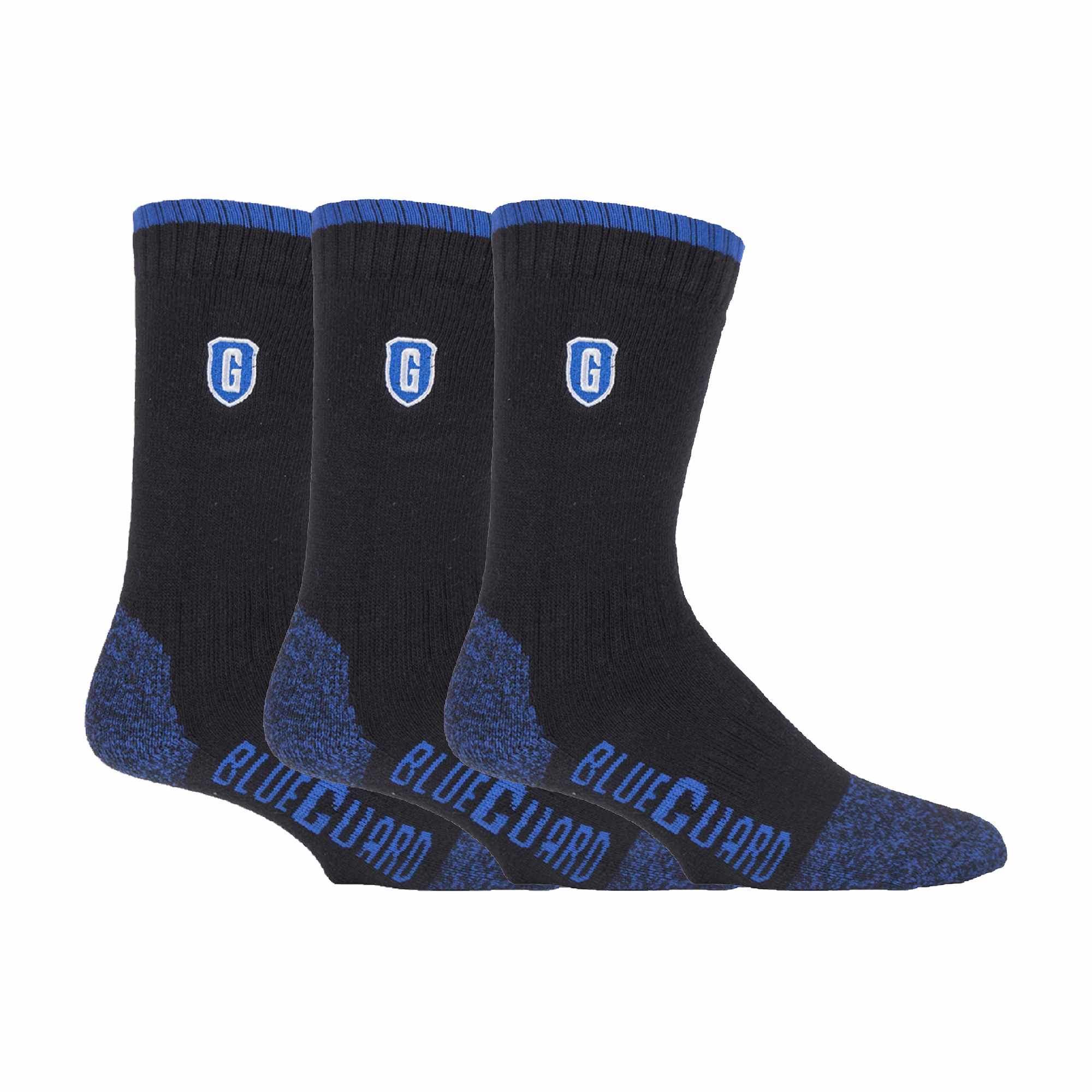 3 Pack Mens Ultra Durable Work Socks: Heavy Duty for Steel Toe Boots