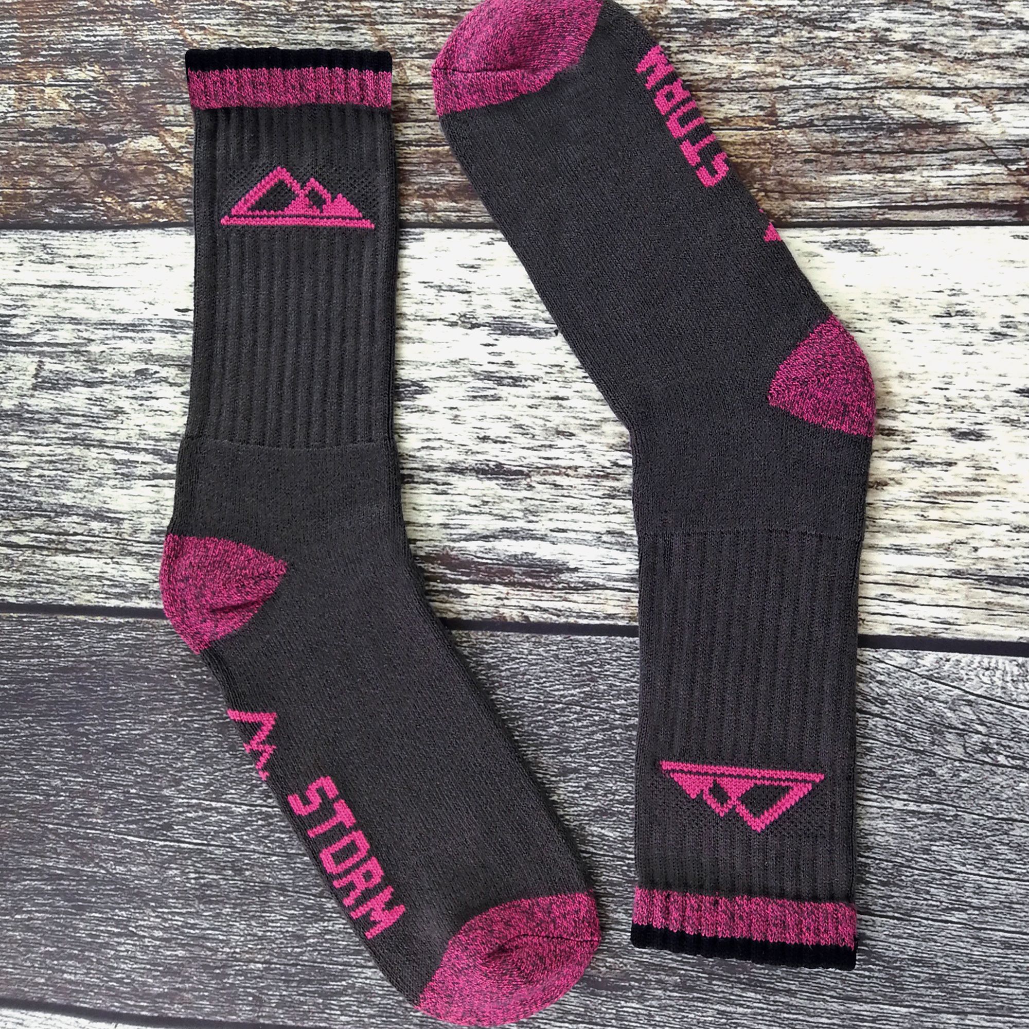 Storm Bloc - 3 Paires Femme Coton Outdoor Randonnée Chaussettes pour Marcher - Picture 11 of 16