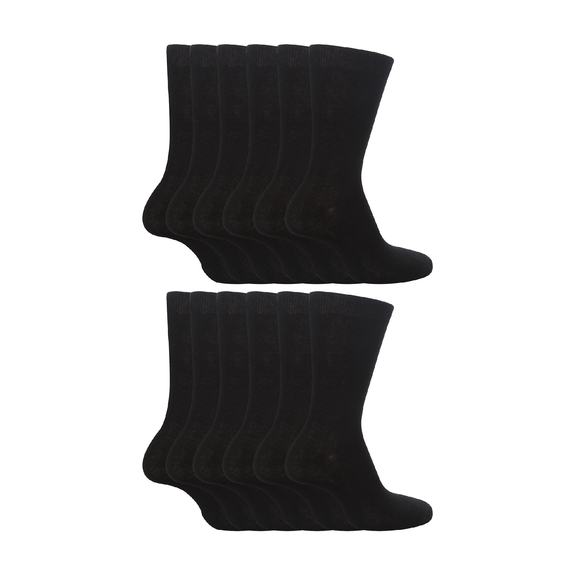 12 Pairs Multipack Kids Plain School Socks | Sock Snob | Cotton Rich Socks - Picture 2 of 21
