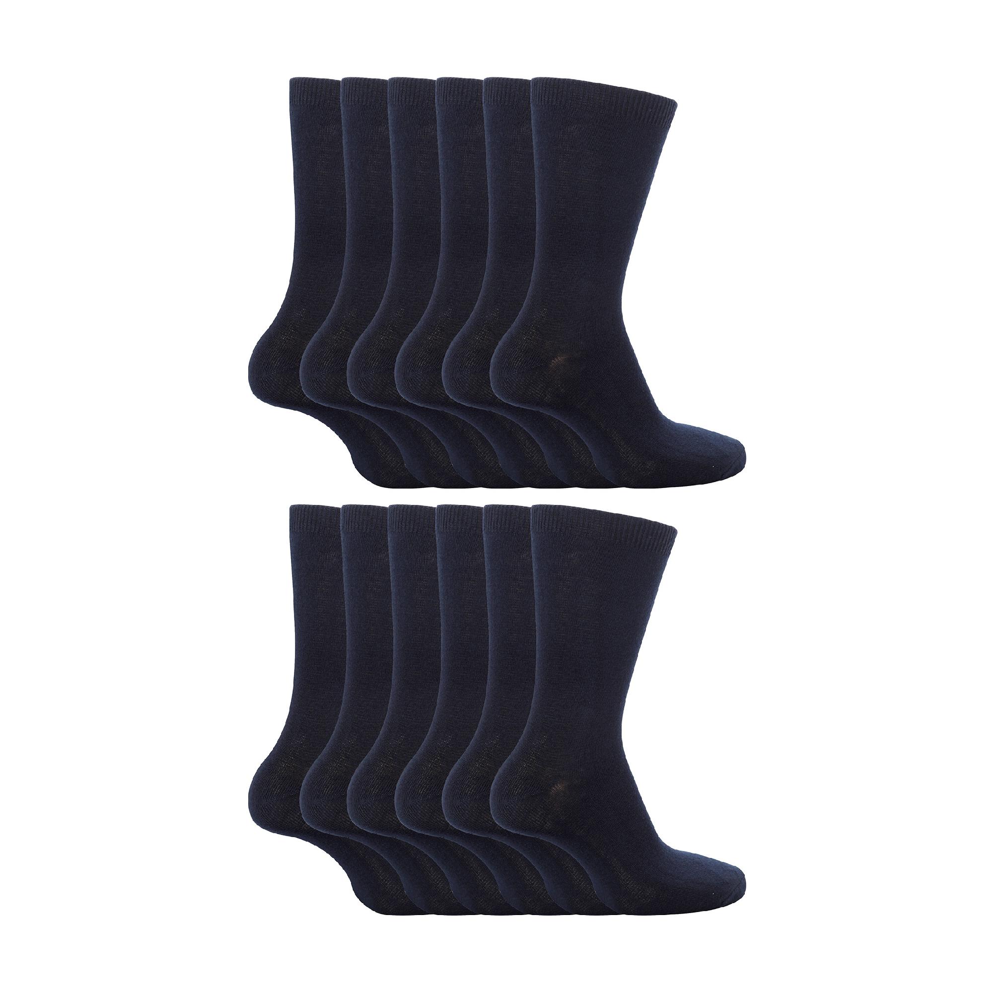 12 Pairs Multipack Kids Plain School Socks | Sock Snob | Cotton Rich Socks - Picture 12 of 21