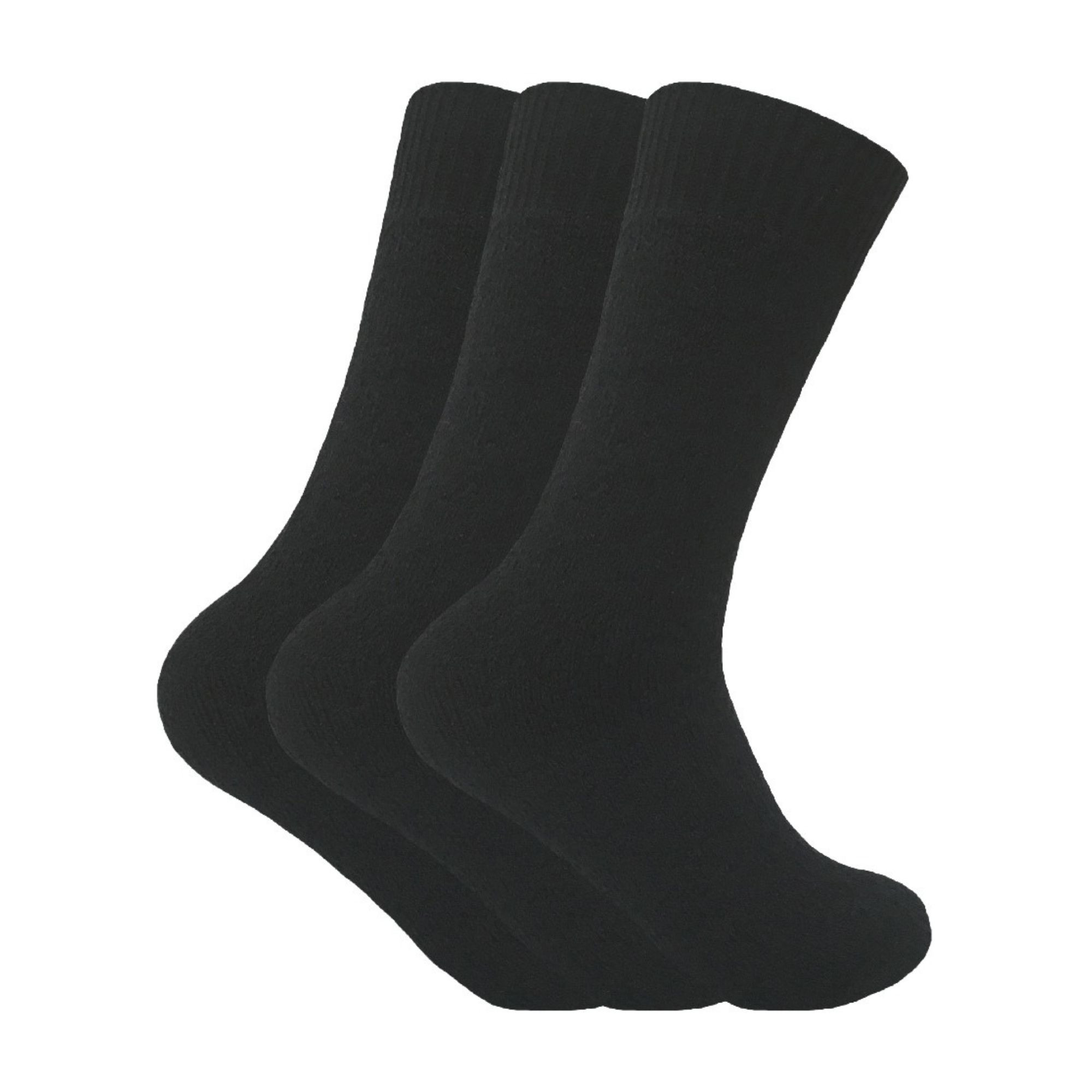 3 Pack Mens Padded Sole Winter Warm Thermal Wool Walking Boot Socks - Picture 5 of 13