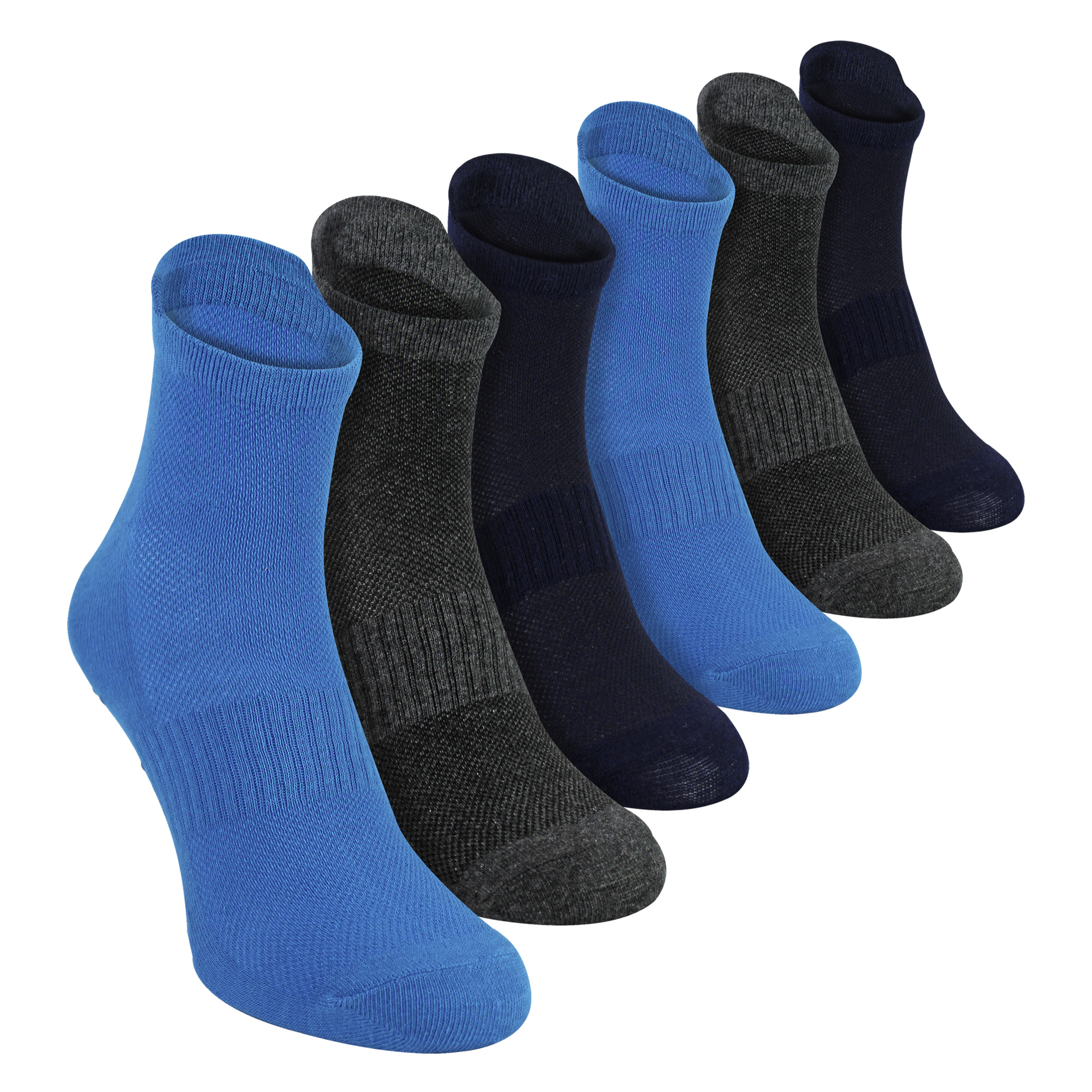 6er Pack Herren Yoga Pilates Antirutsch Socken | Atmungsaktiv Gepolsterte Gym Socken - Bild 6 von 9