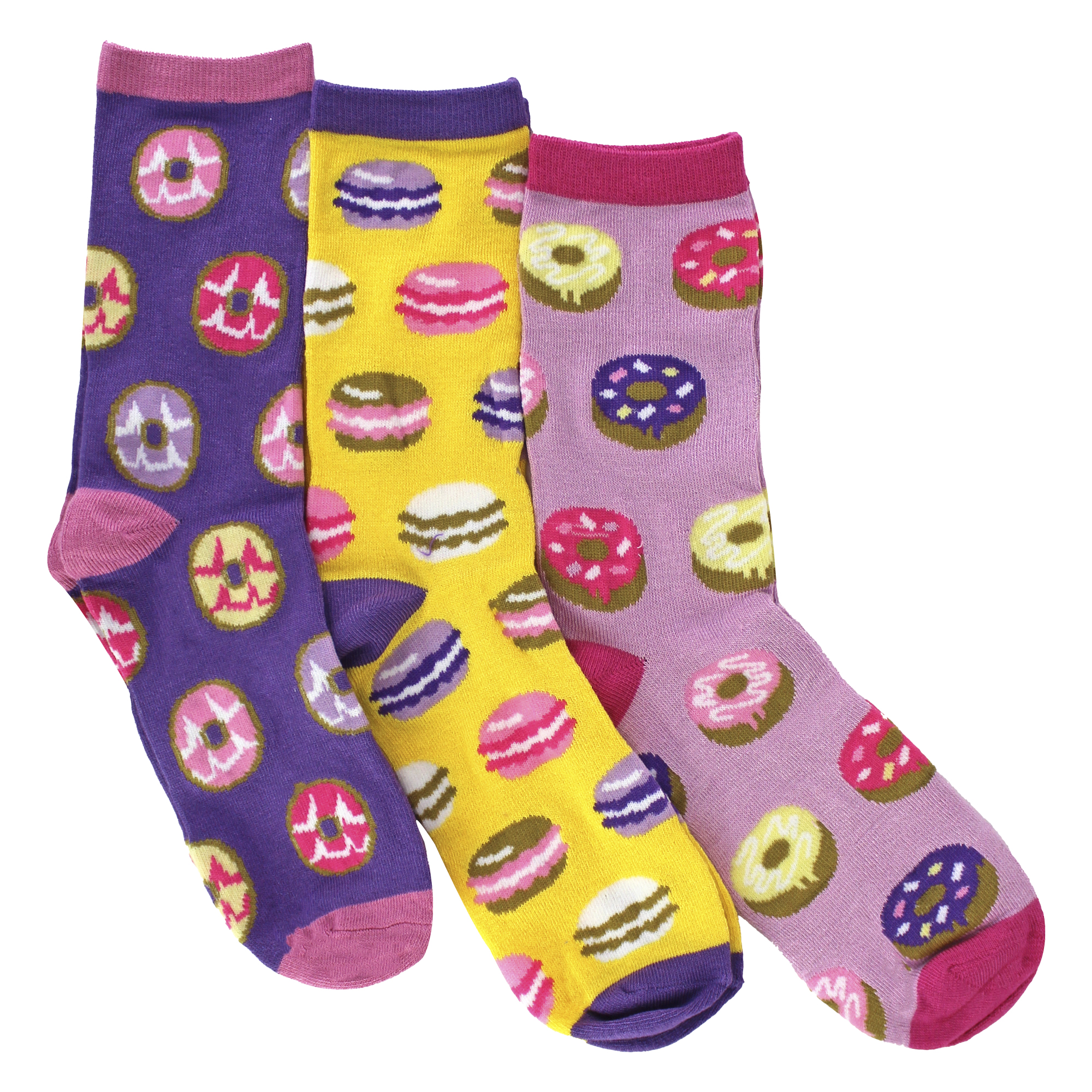 Paquete de 6 calcetines de diseño de alimentos novedosos para damas | Divertidos calcetines de bambú coloridos - Imagen 5 de 6
