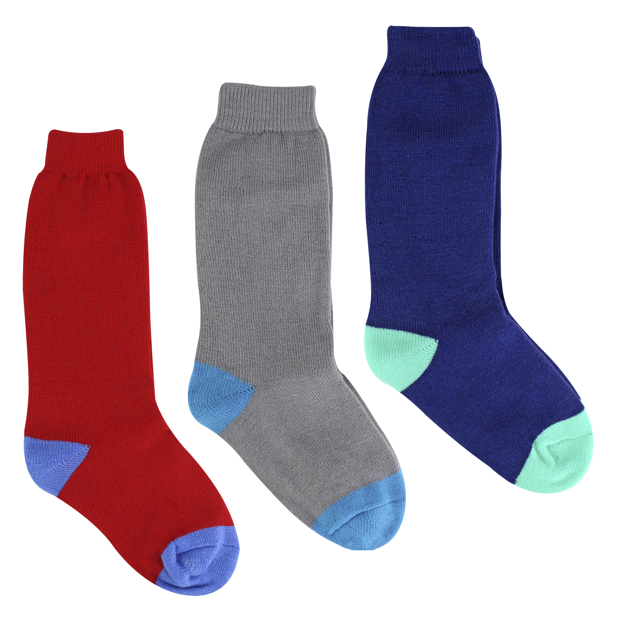 3 Pack Kids Wellington Boot Socks | Boys Welly Socks for Outdoor Walking - Picture 4 of 6