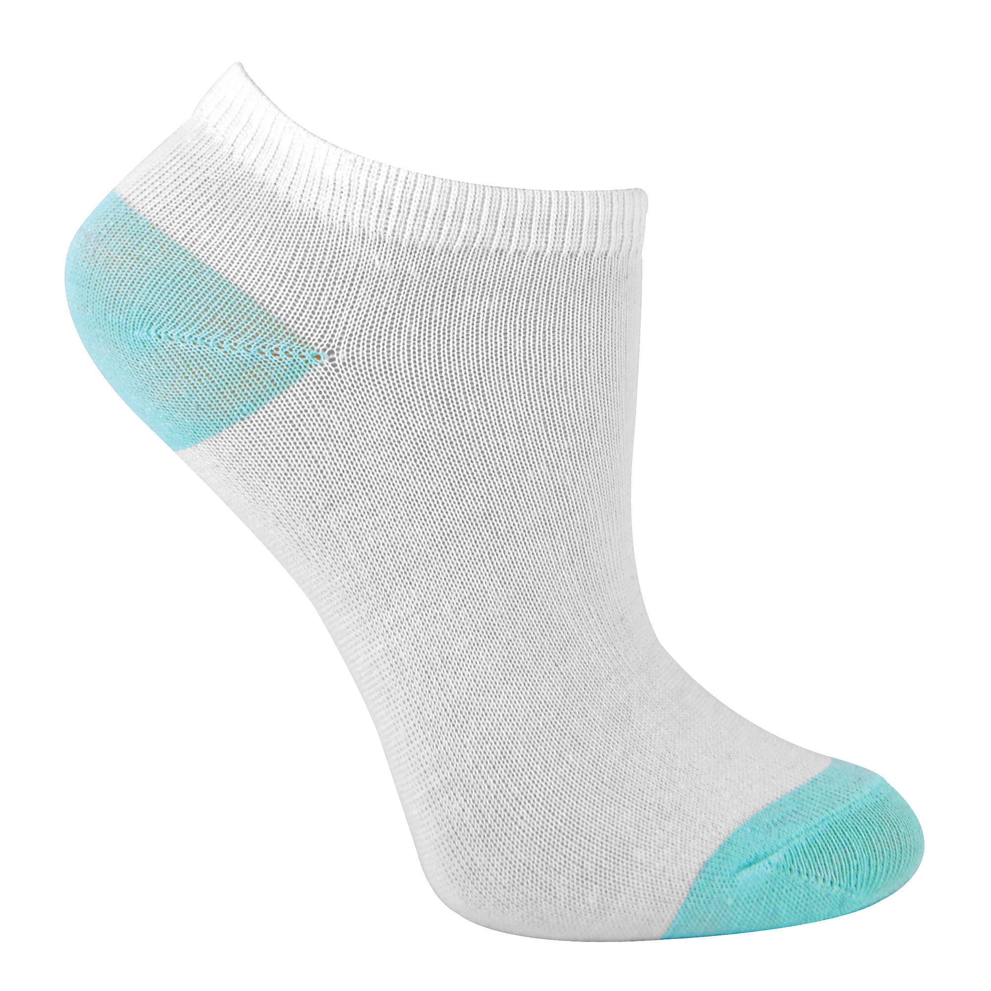12 Pair Girls Bamboo Soft White Ankle Trainer Socks with Reinforced Heel and Toe - Picture 6 of 6