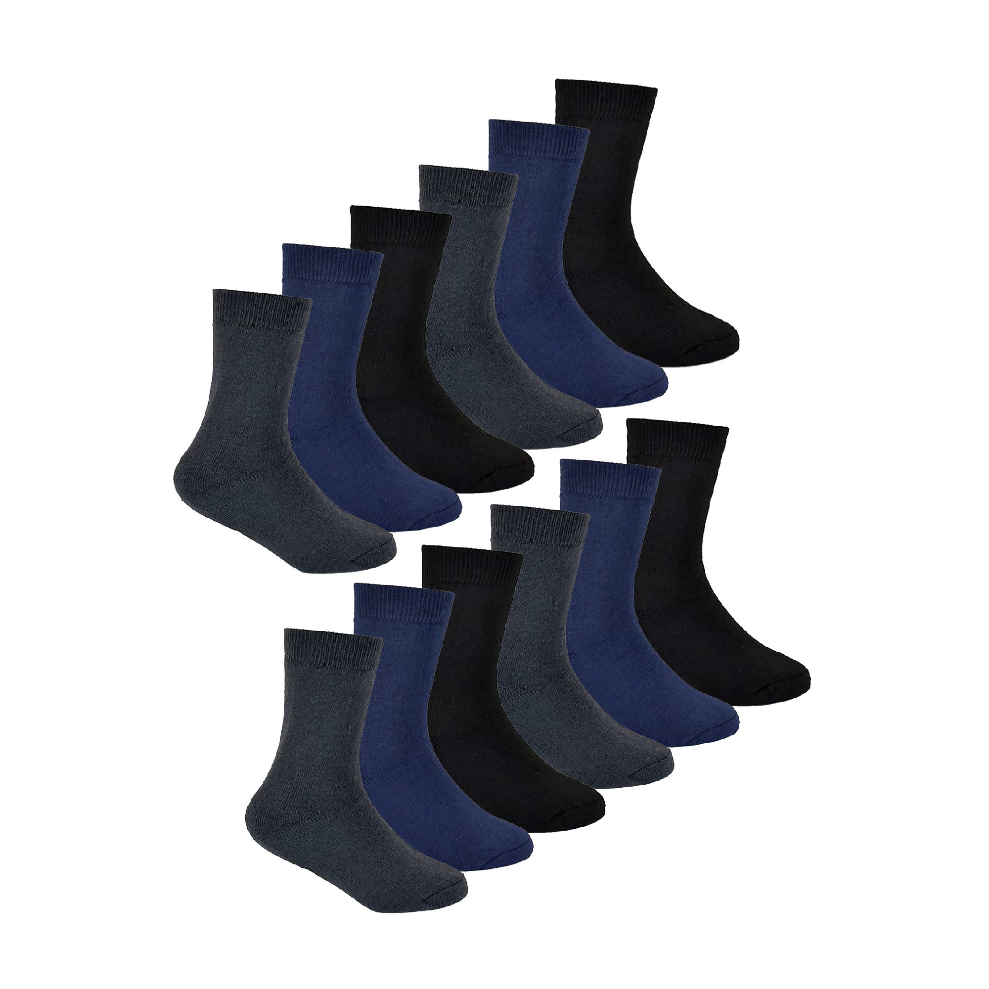 12 Pairs Soft Thermal Socks for Kids | Heatguard | Winter Socks for Boys & Girls - Picture 2 of 7