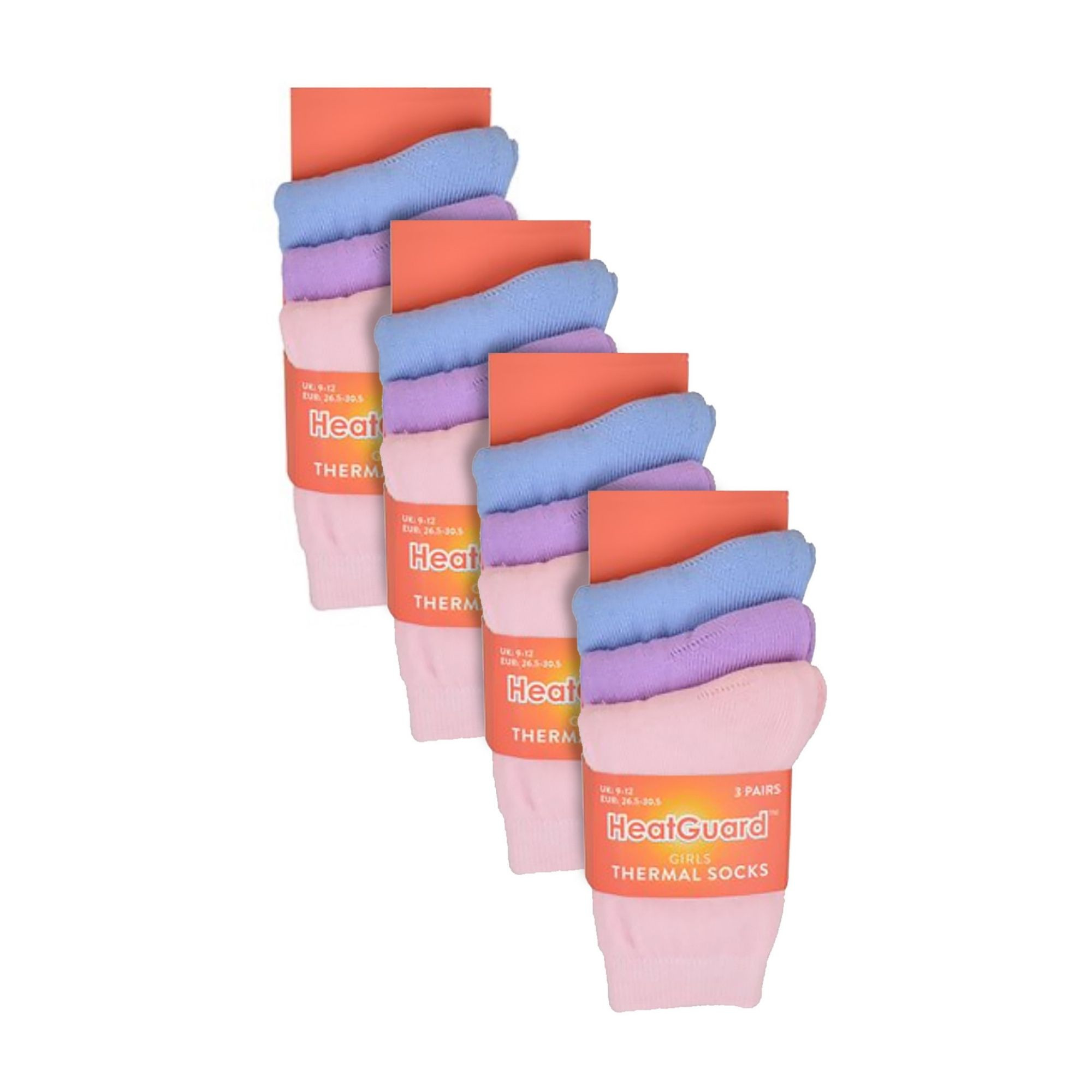 12 Pairs Soft Thermal Socks for Kids | Heatguard | Winter Socks for Boys & Girls - Picture 6 of 7