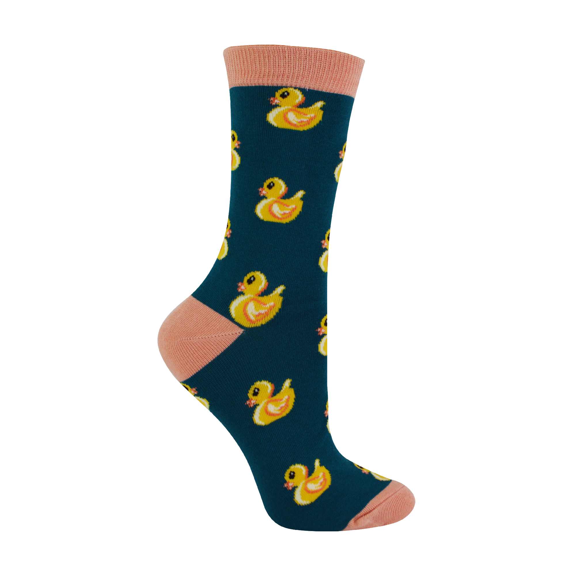 Damen Lustig Socken Enten Muster | Bambus Socken mit Entenmotiv | Miss Sparrow - Picture 2 of 6