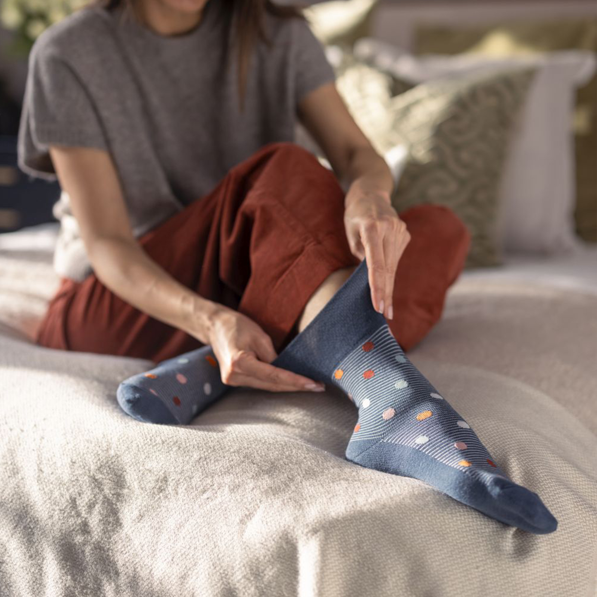 9er Pack Damen Bambus Socken Ohne Gummibund Extra Weit | Gentle Grip - Bild 26 von 31