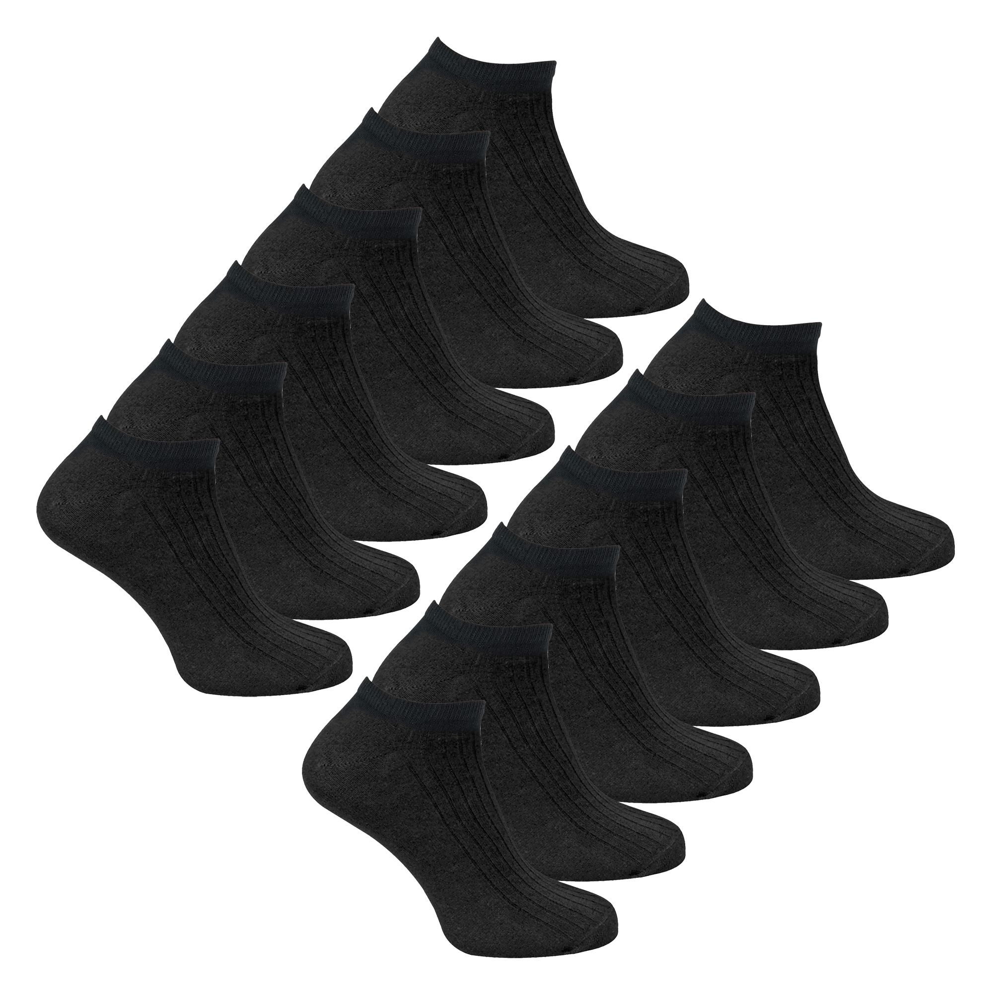 12er Pack Damen Sneaker Socken 100% Baumwolle - Bild 7 von 11