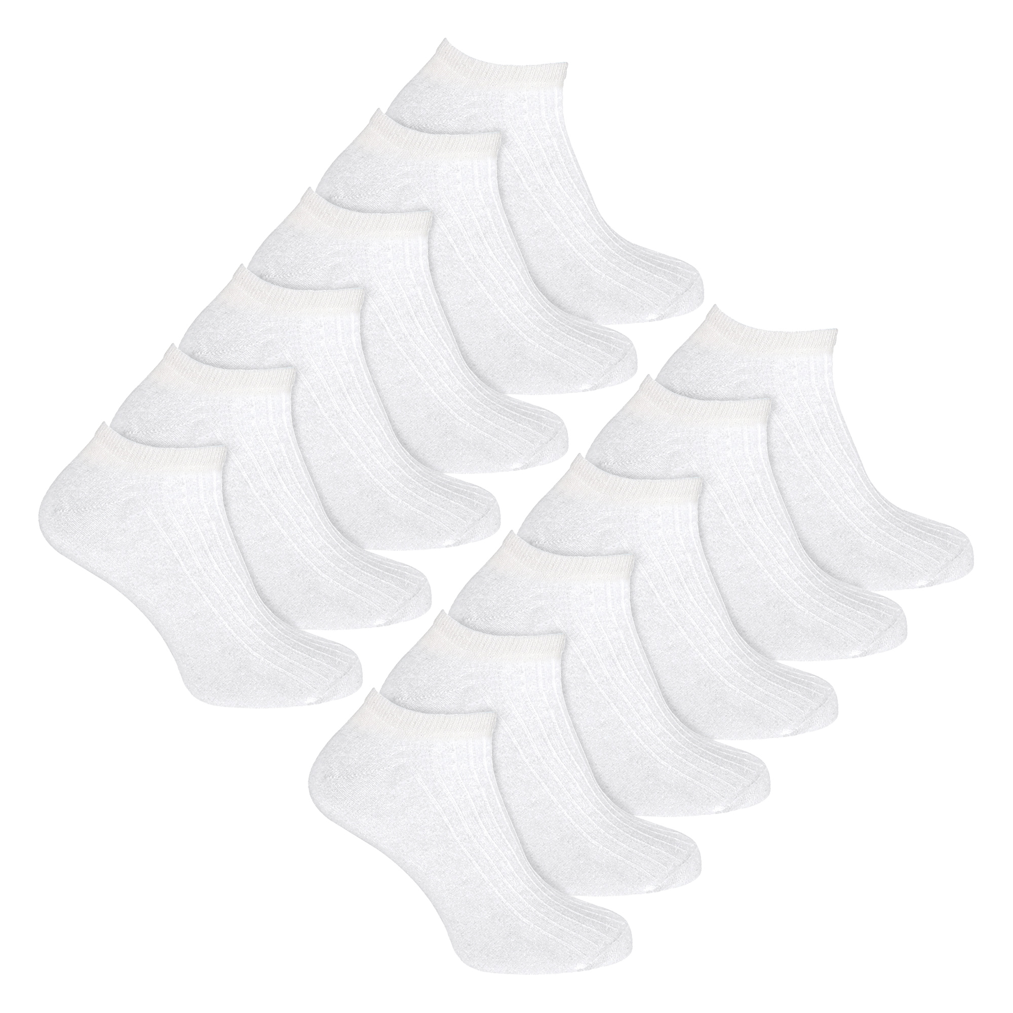 12er Pack Damen Sneaker Socken 100% Baumwolle - Bild 2 von 11