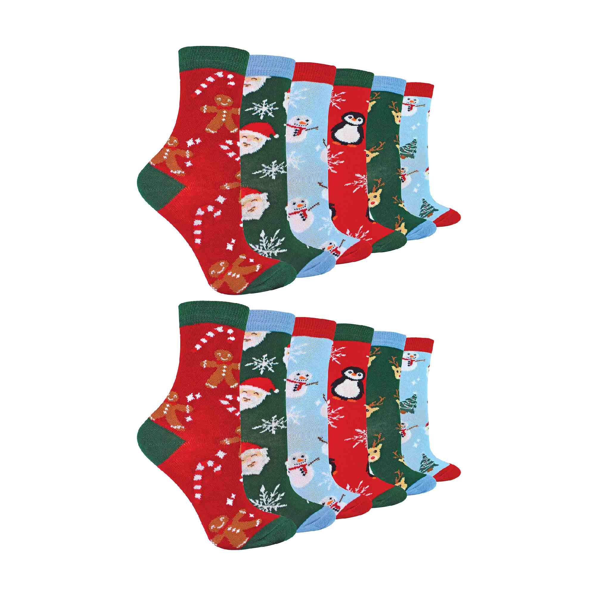 Novelty Kids Christmas Socks | Sock Snob | Cotton Funny Pattern Xmas Gift Socks - Picture 7 of 16