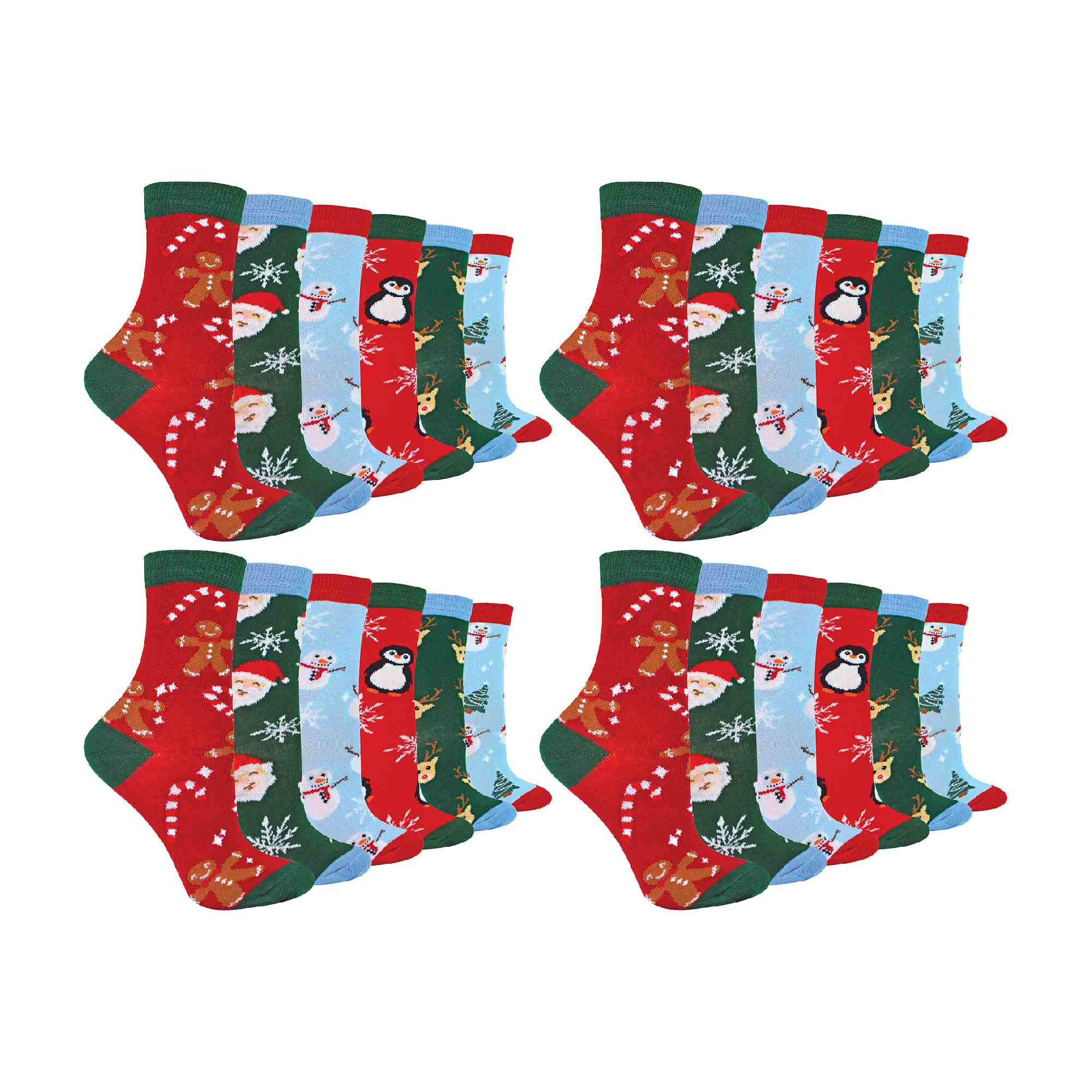 Novelty Kids Christmas Socks | Sock Snob | Cotton Funny Pattern Xmas Gift Socks - Picture 12 of 16
