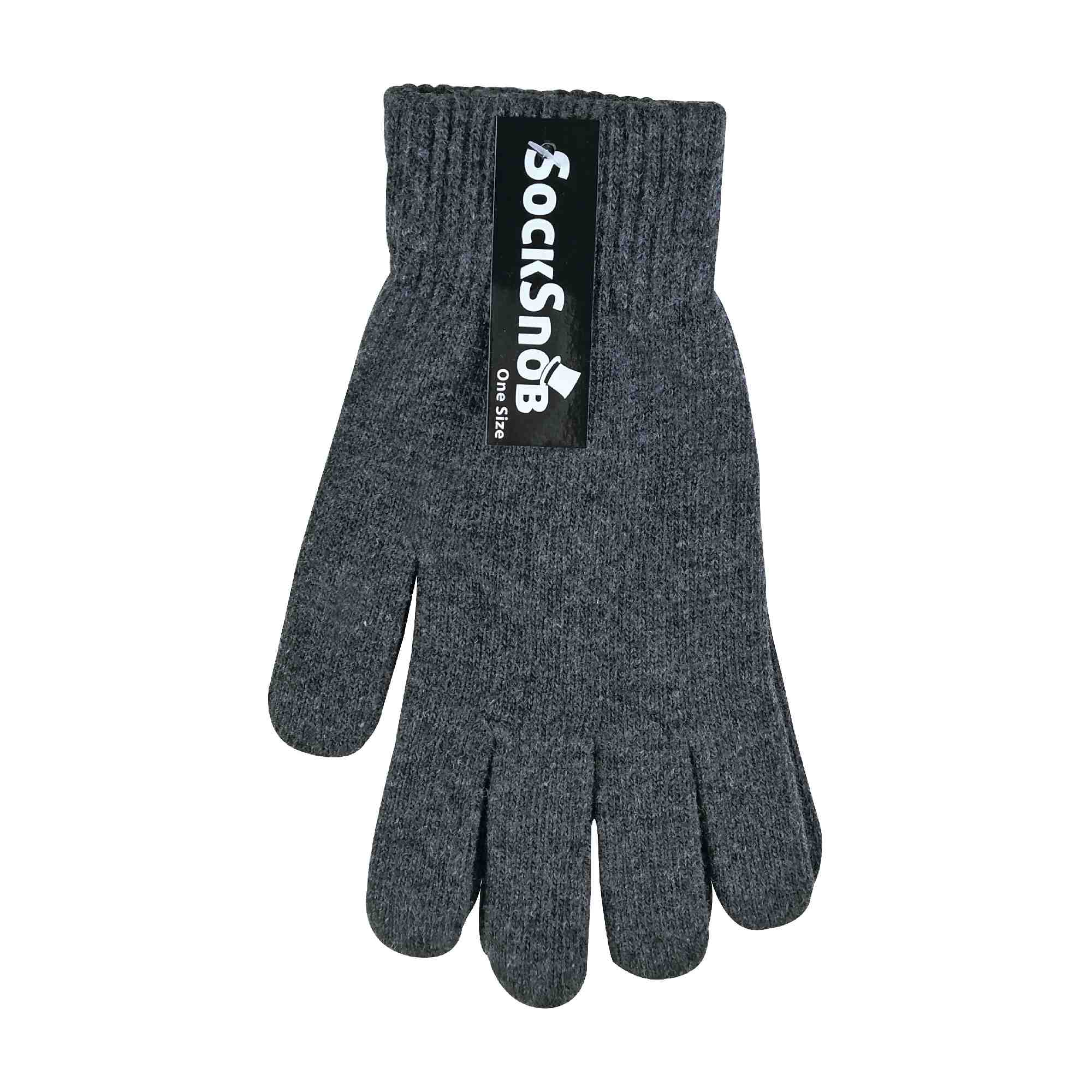 Mens Thin Knitted Winter Magic Thermal Wool Gloves - Picture 7 of 13
