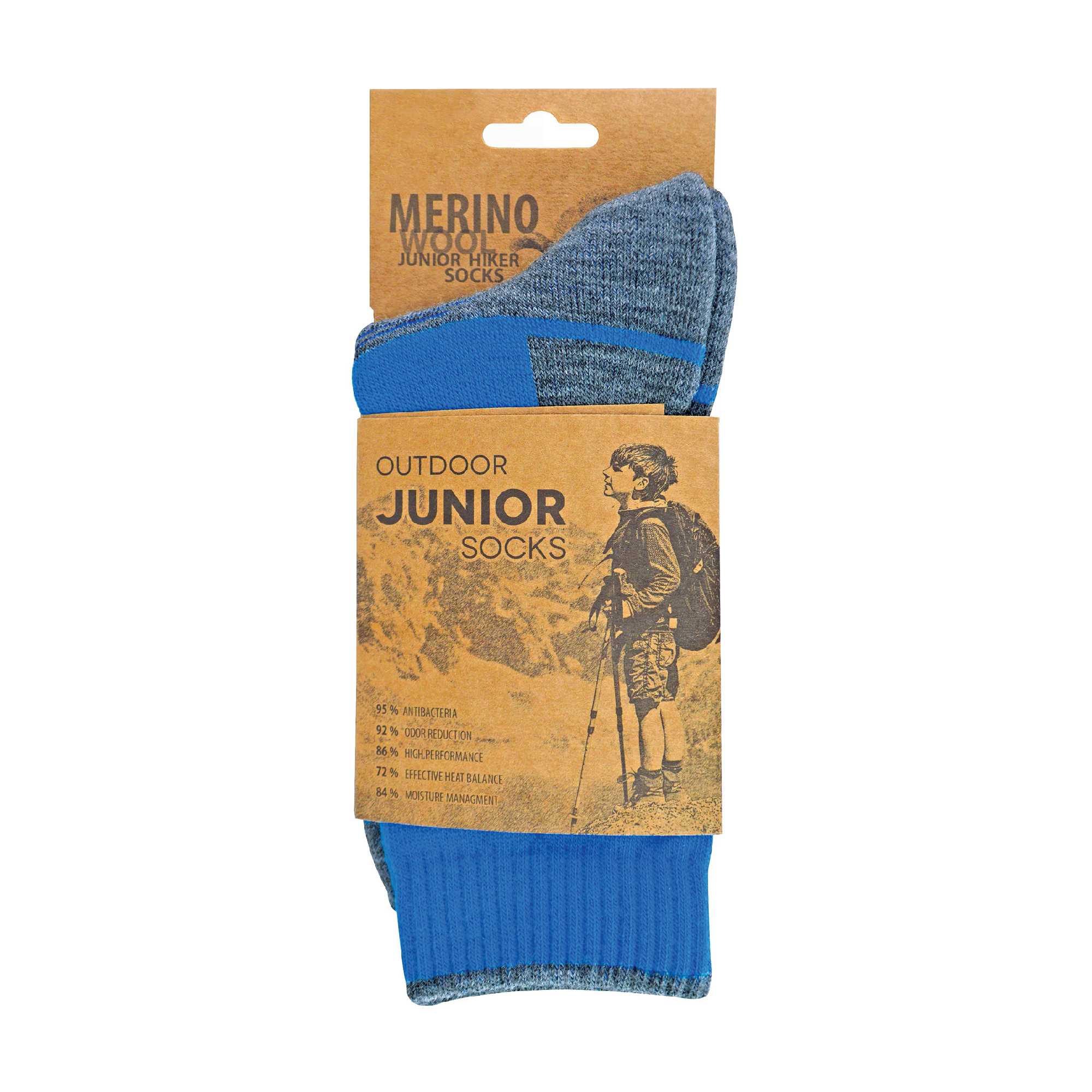 1 Pack Kids Merino Wool Hiking Socks - Picture 13 of 21