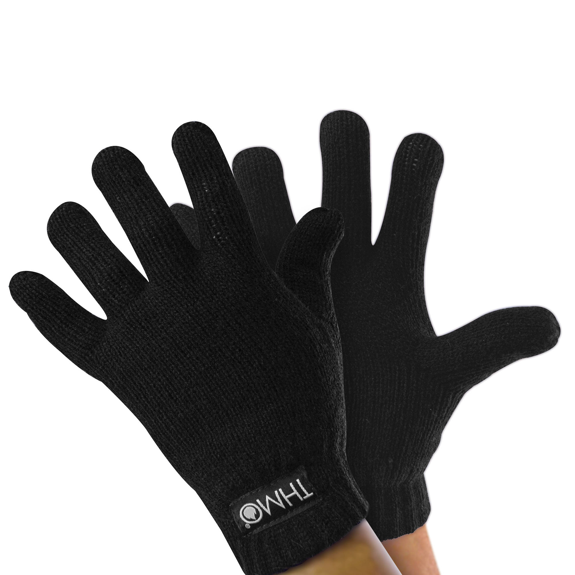 Kids Thinsulate Beanie Hat And Gloves Set | THMO | 3m Knitted Warm Hat & Gloves