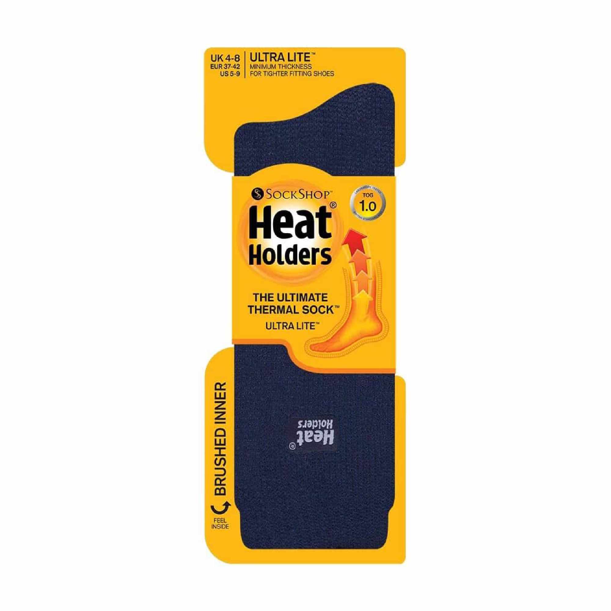 Heat Holders le plus cher Ultra Lite - 1 Paire Chaussettes Homme Hiver Thermiques