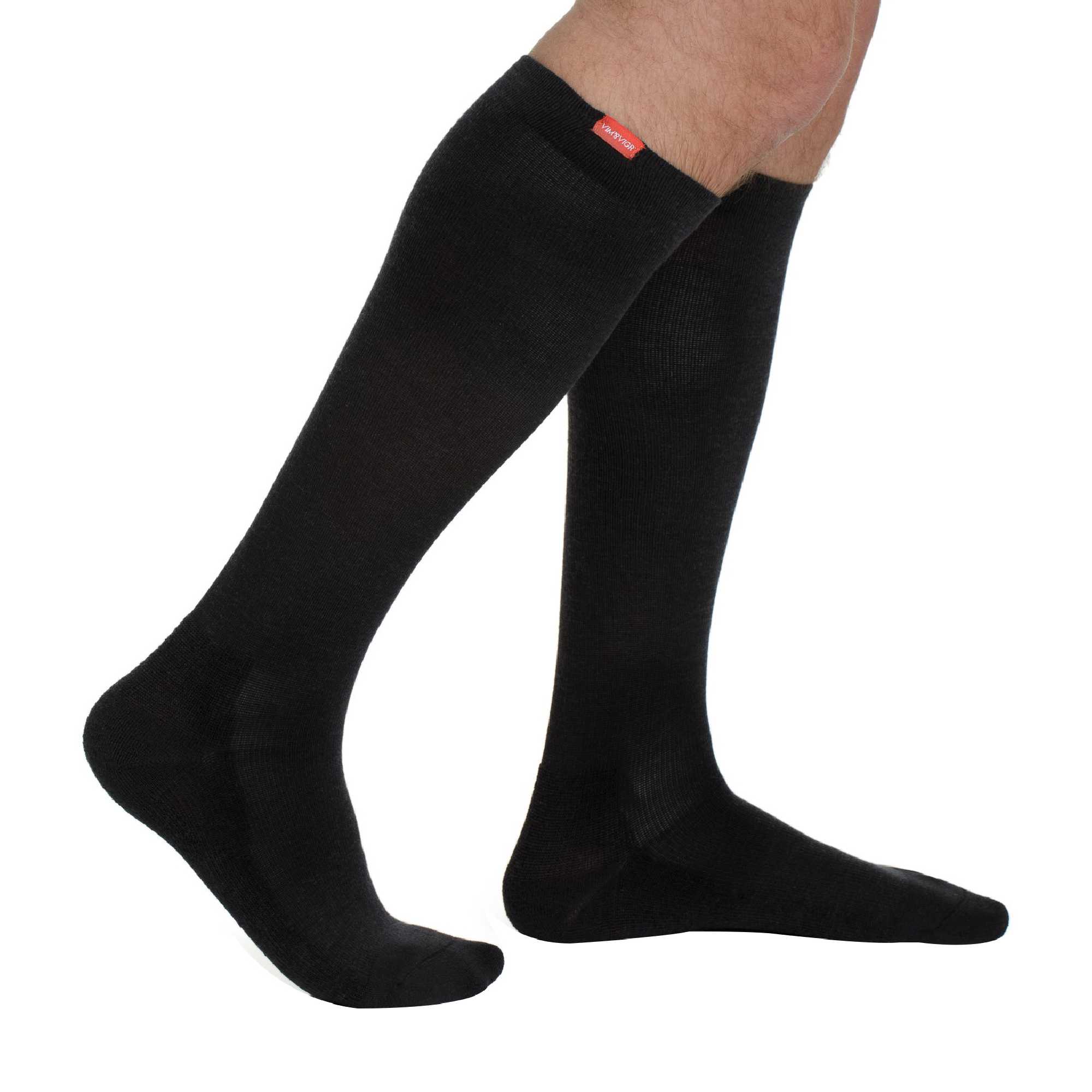 VIM&VIGR - Chaussettes le plus cher Contention Laine Merinos Femme Homme | 15-20 mmhg