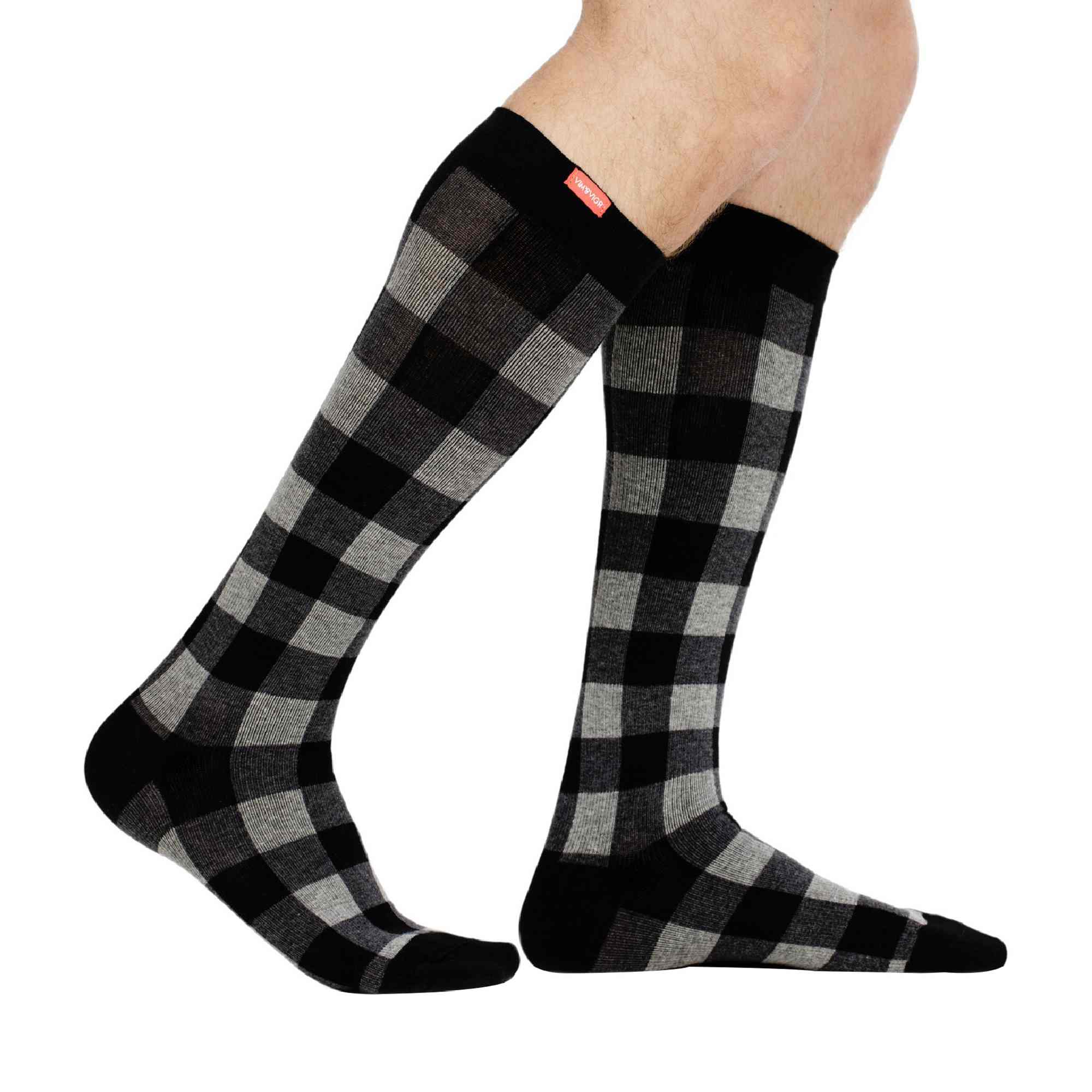 VIM&VIGR - Chaussettes Contention Mollet Large vendu Femme Homme | Coton 20-30 mmhg