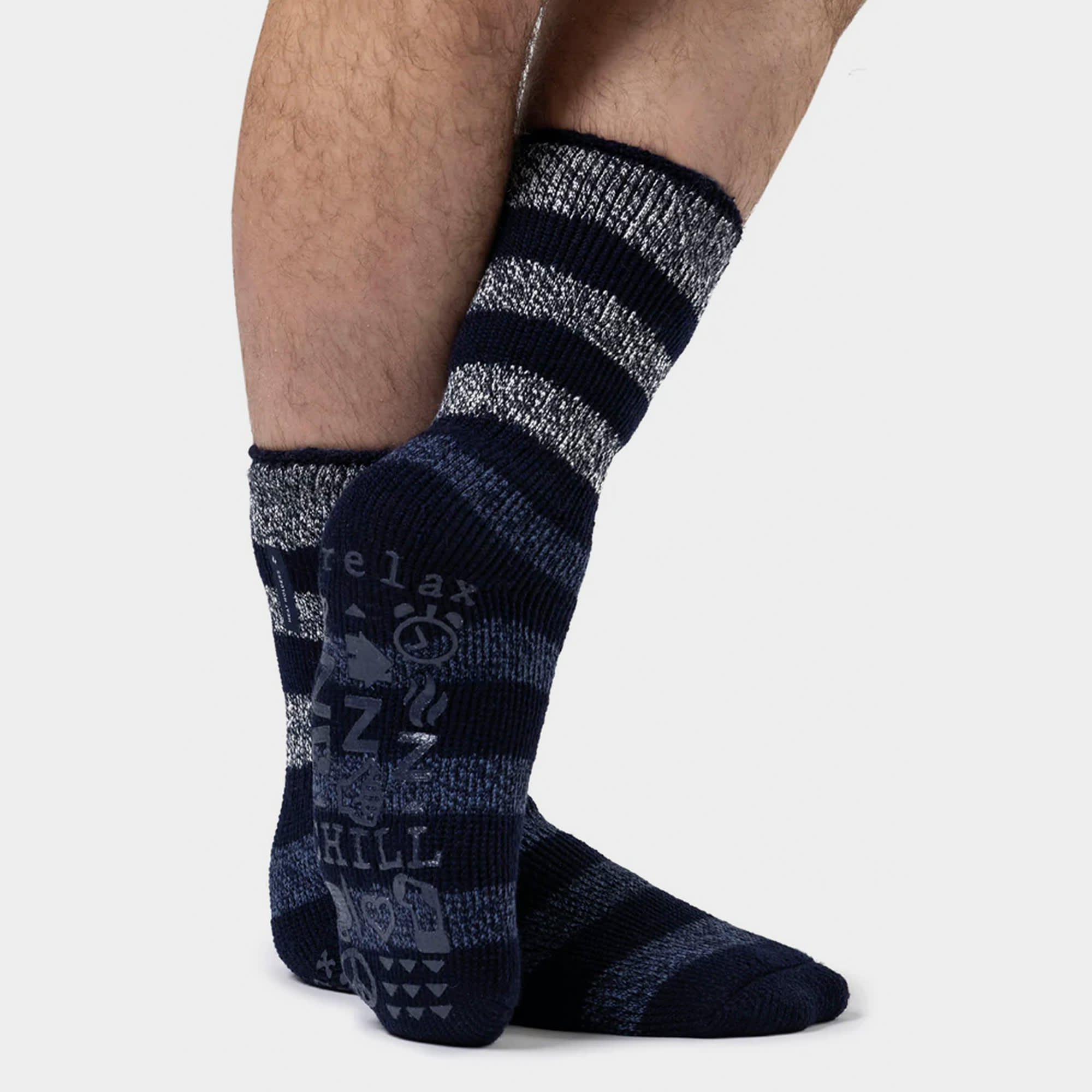 Flauschige Bettsocken für Herren von Heat Holders - Gripper Schlafsocken für den Winter - Produktbild 2