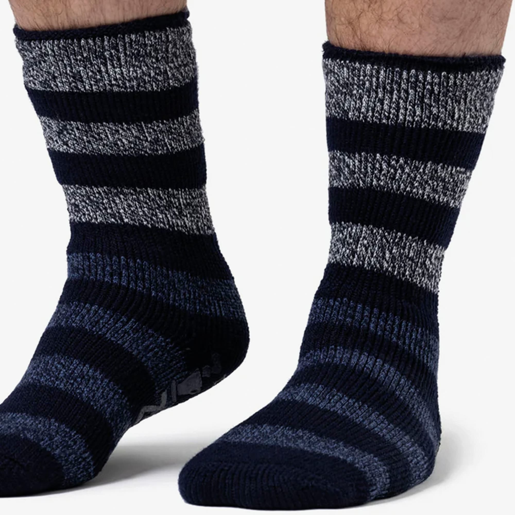 Flauschige Bettsocken für Herren von Heat Holders - Gripper Schlafsocken für den Winter