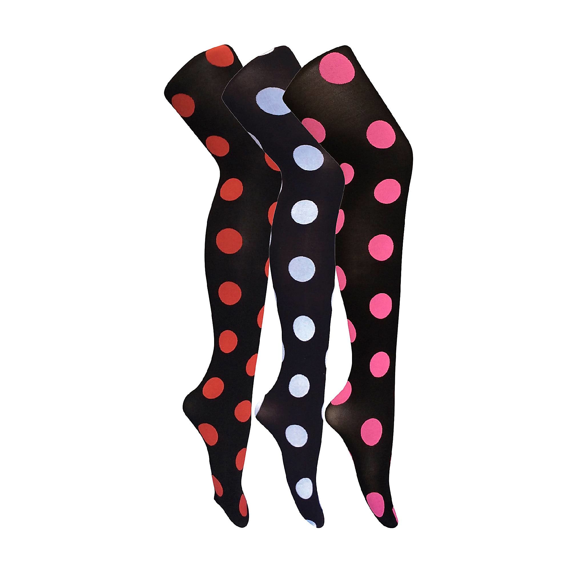 Womens 80 Denier Tights by Sock Snob - 3 Multi Pack Colourful Tights - 第 10/24 張圖片