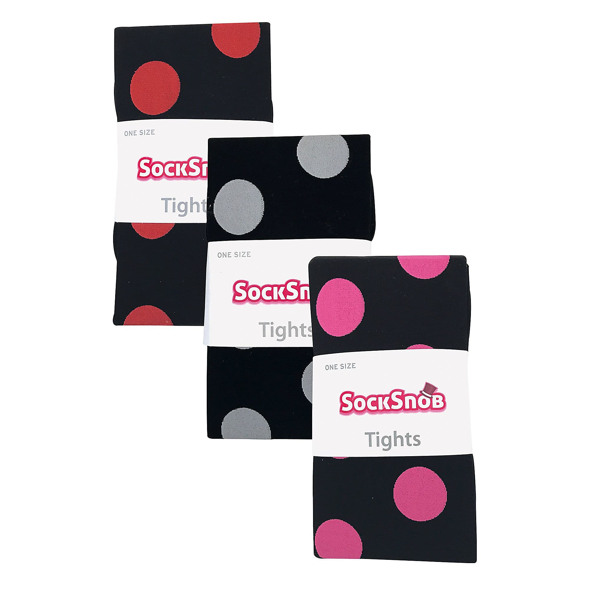 Womens 80 Denier Tights by Sock Snob - 3 Multi Pack Colourful Tights - 第 11/24 張圖片