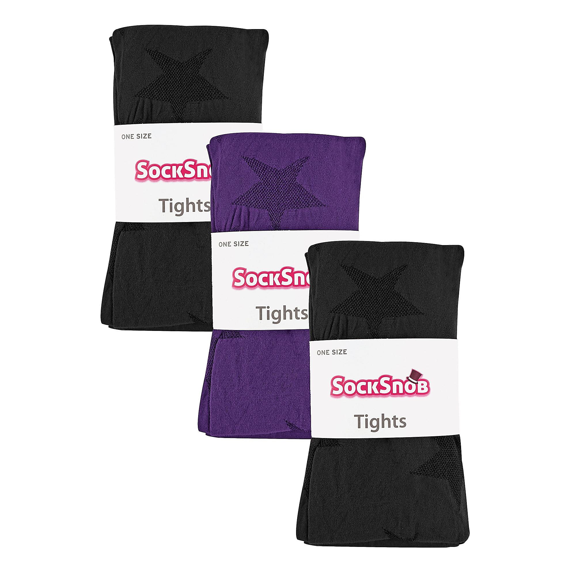 Womens 80 Denier Tights by Sock Snob - 3 Multi Pack Colourful Tights - 第 14/24 張圖片
