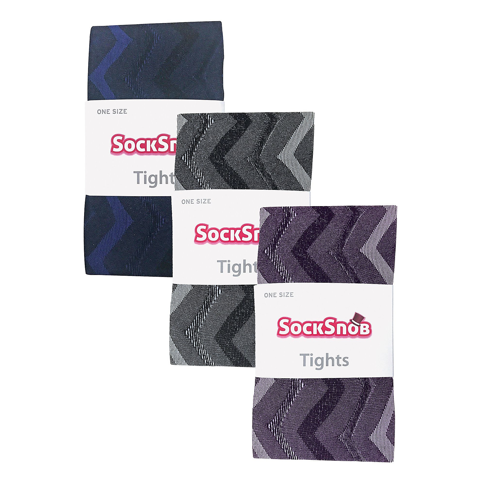 Womens 80 Denier Tights by Sock Snob - 3 Multi Pack Colourful Tights - 第 20/24 張圖片