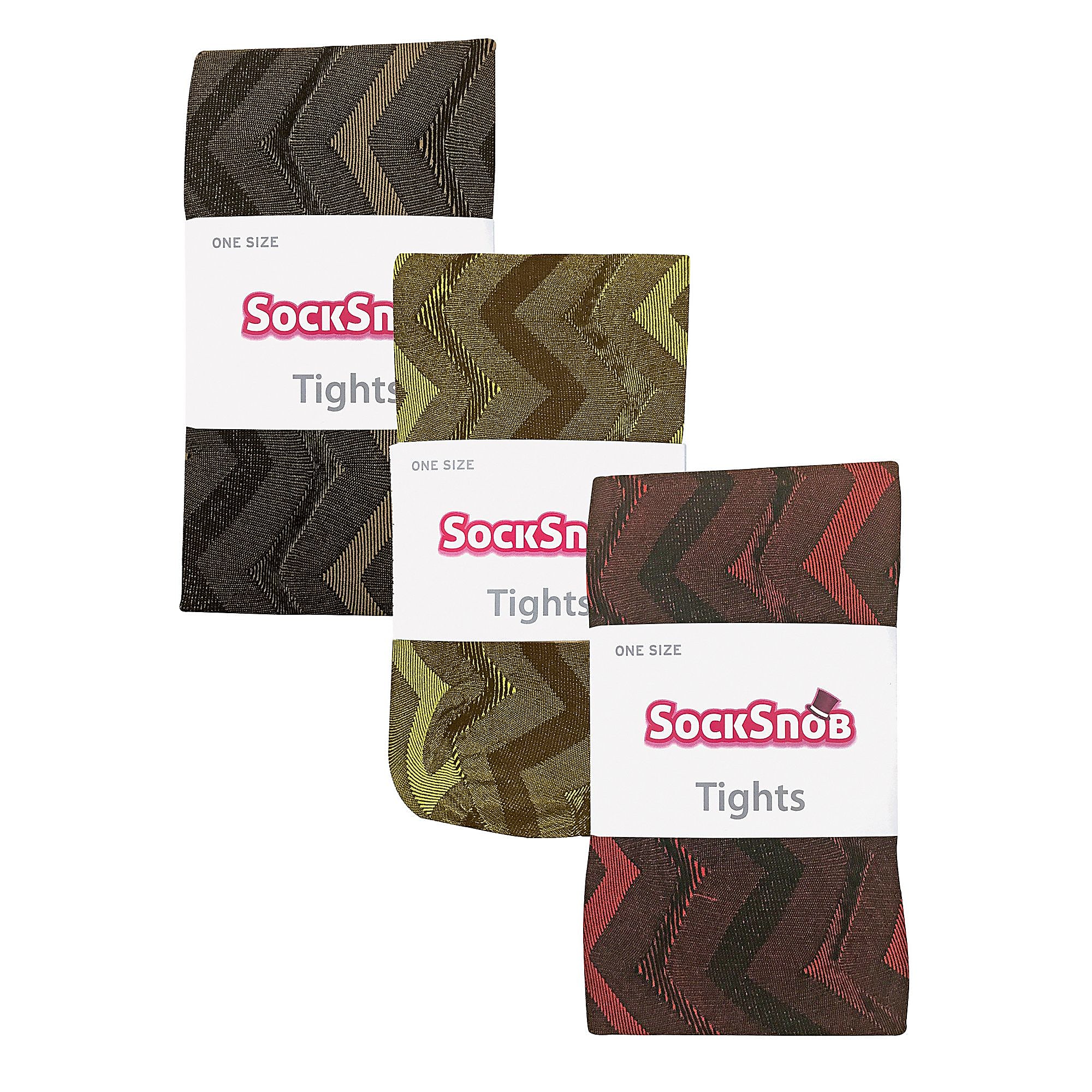 Womens 80 Denier Tights by Sock Snob - 3 Multi Pack Colourful Tights - 第 23/24 張圖片