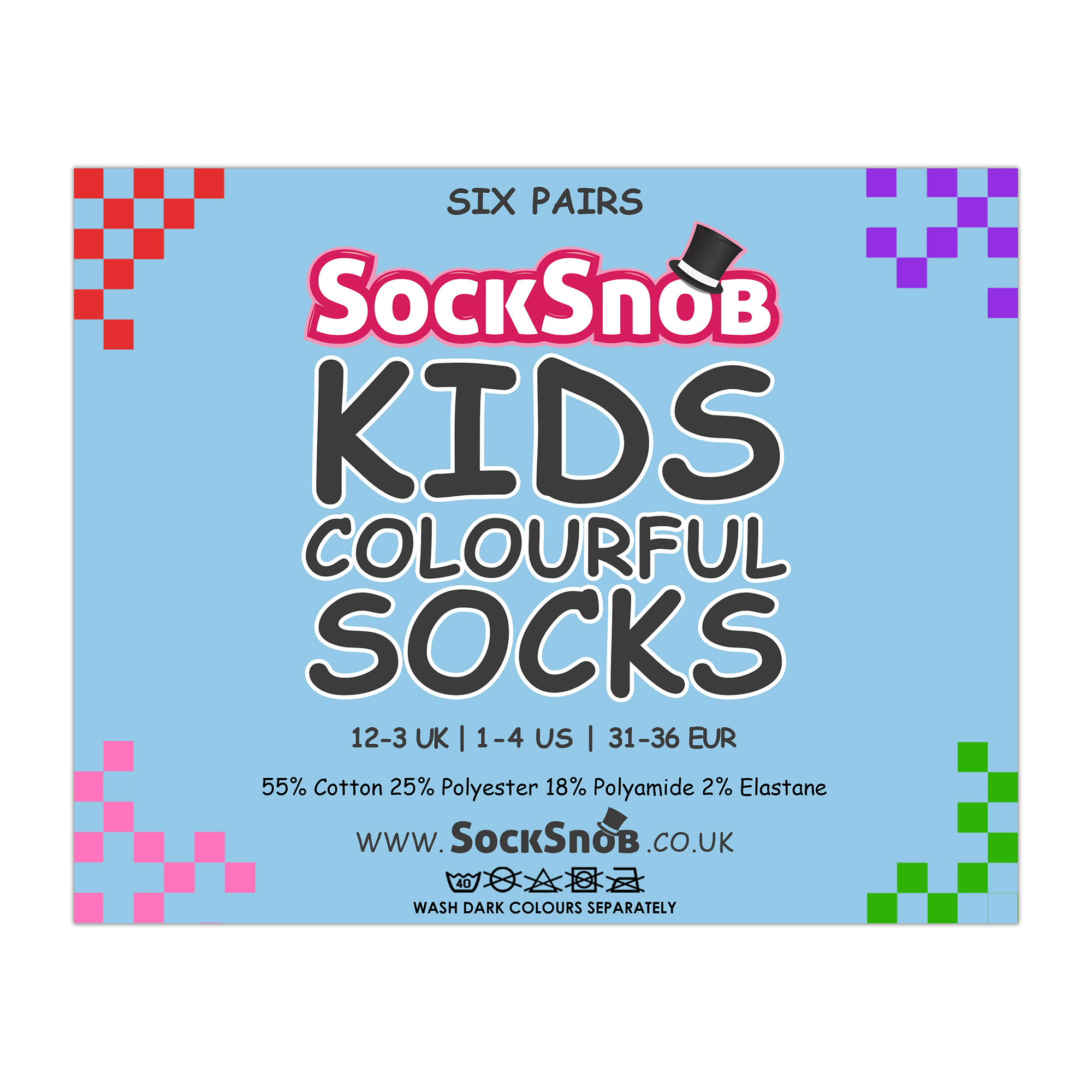 18 Pairs Multipack Kids Colourful Soft Breathable Cotton Socks - Picture 18 of 21
