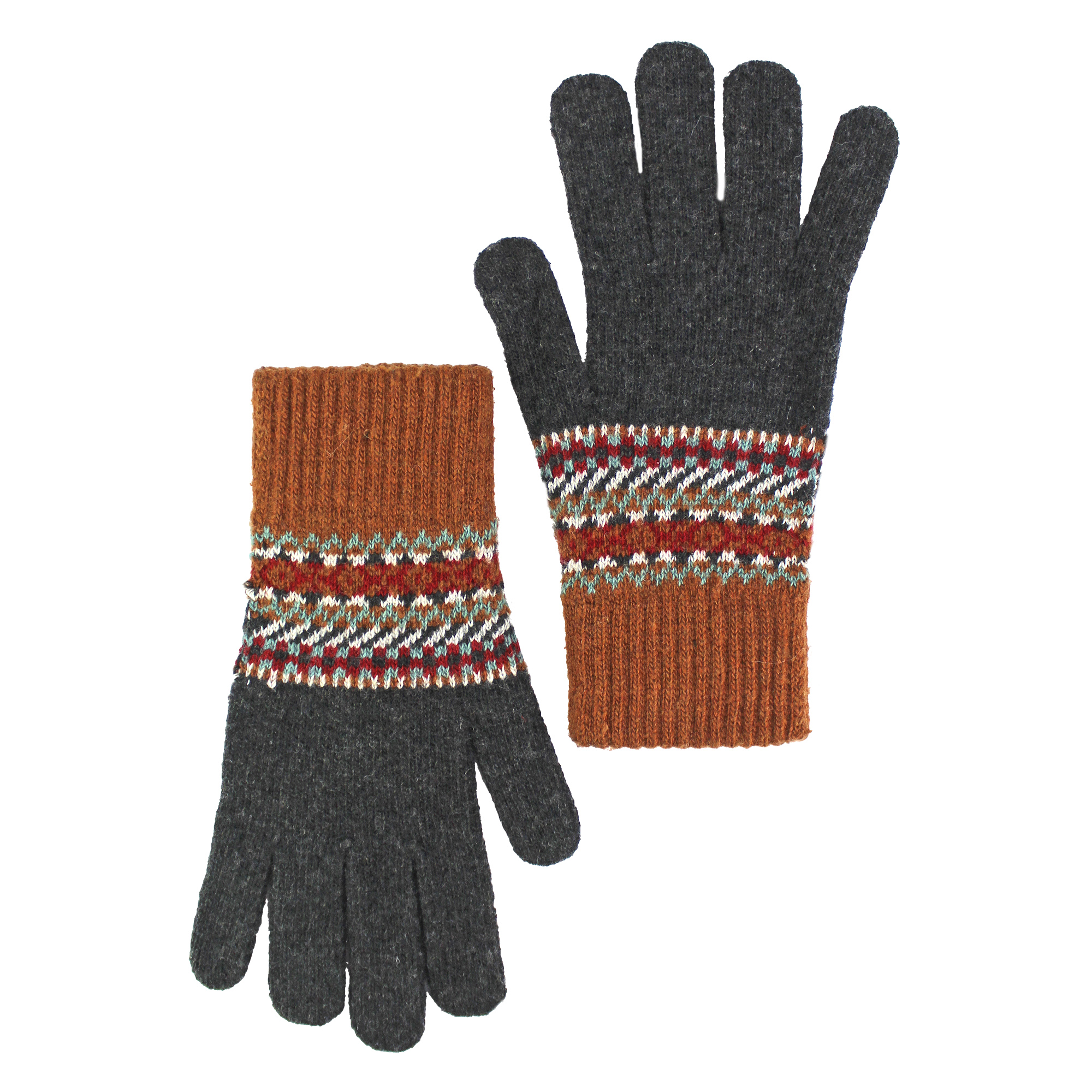 Herren Wollhandschuhe | Winter süße Fairisle Handschuhe für kaltes Wetter - Bild 5 von 9
