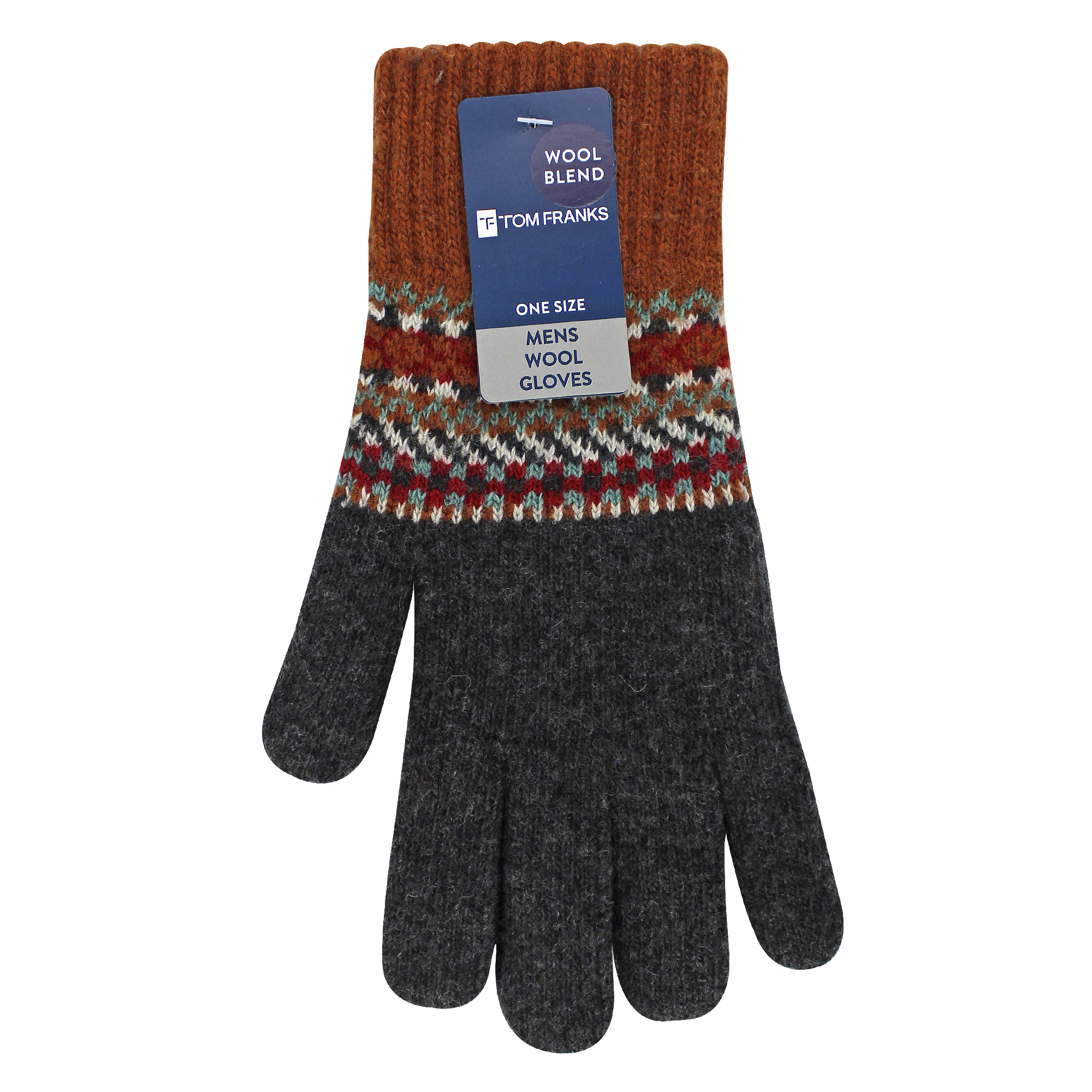Herren Wollhandschuhe | Winter süße Fairisle Handschuhe für kaltes Wetter - Bild 3 von 9