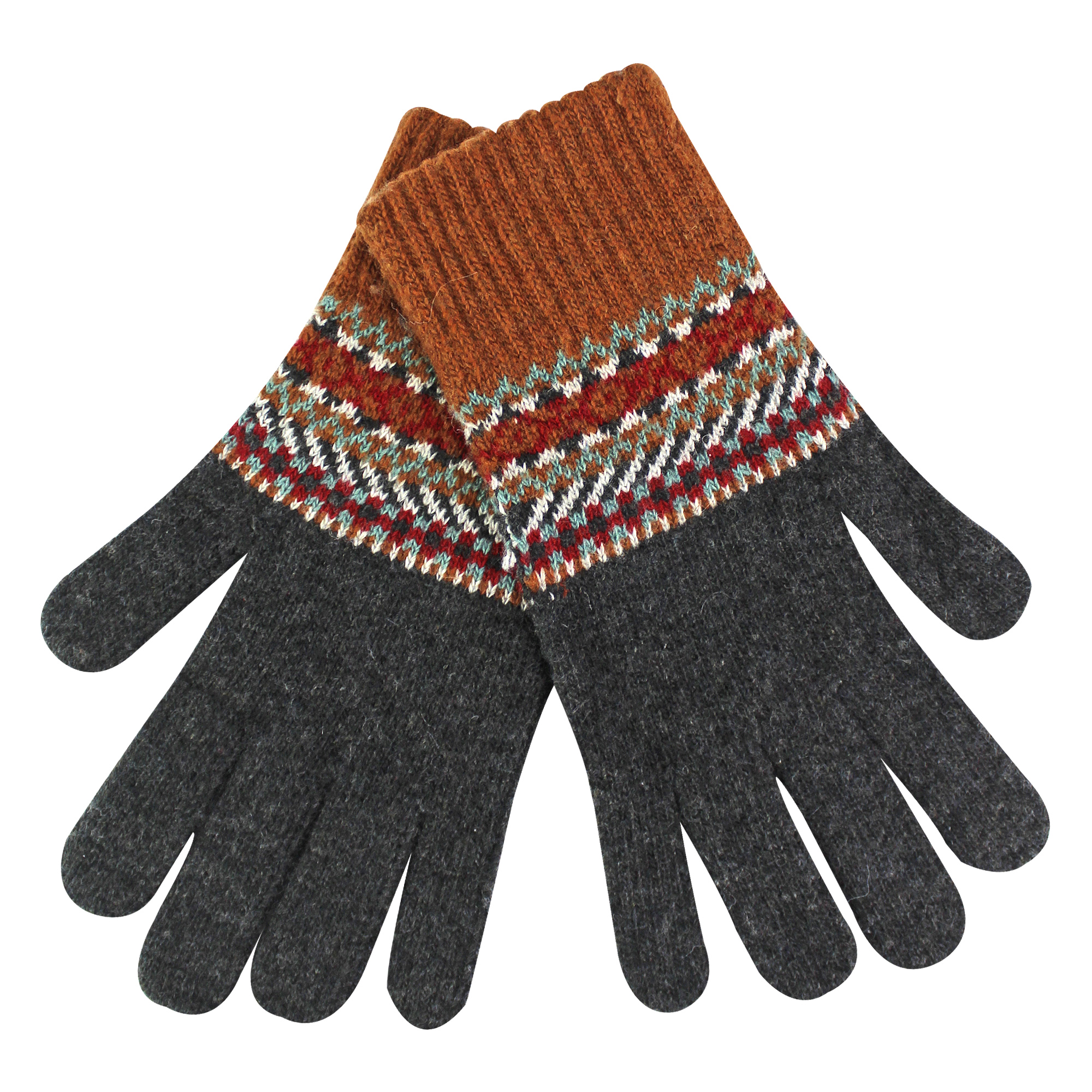Herren Wollhandschuhe | Winter süße Fairisle Handschuhe für kaltes Wetter - Bild 4 von 9