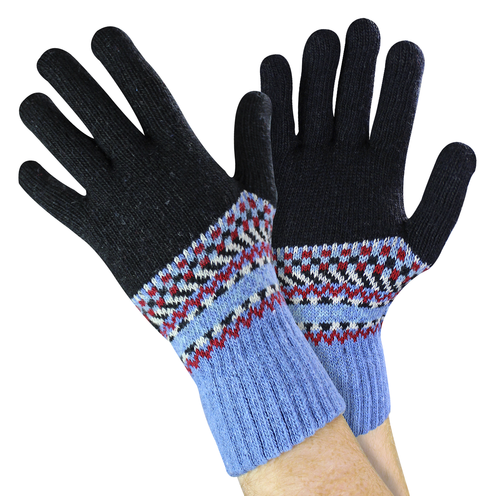 Herren Wollhandschuhe | Winter süße Fairisle Handschuhe für kaltes Wetter - Bild 6 von 9