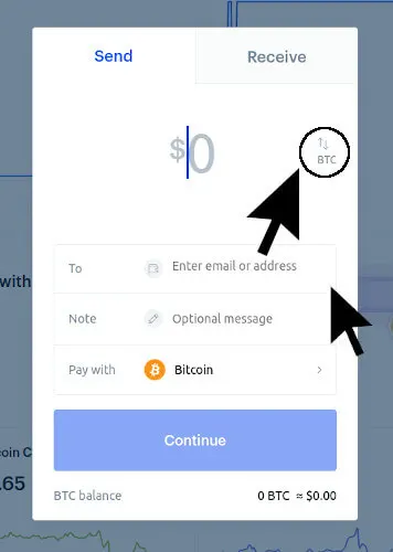 Enter Amount to Send