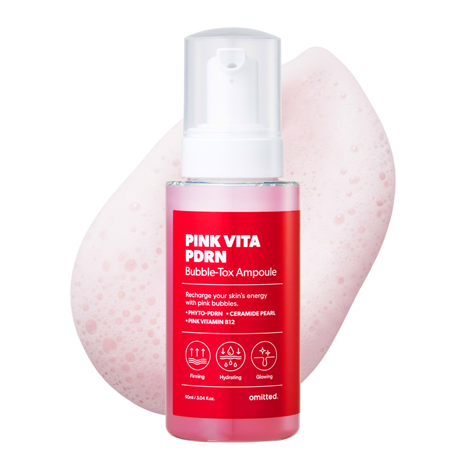 Omitted Pink Vita PDRN Bubble-Tox Ampoule